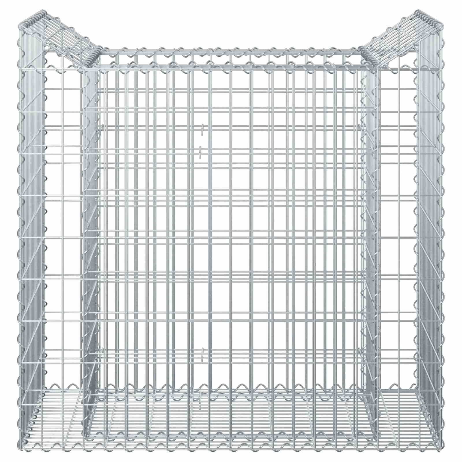 Gabion Kohotettu Peti Hopea