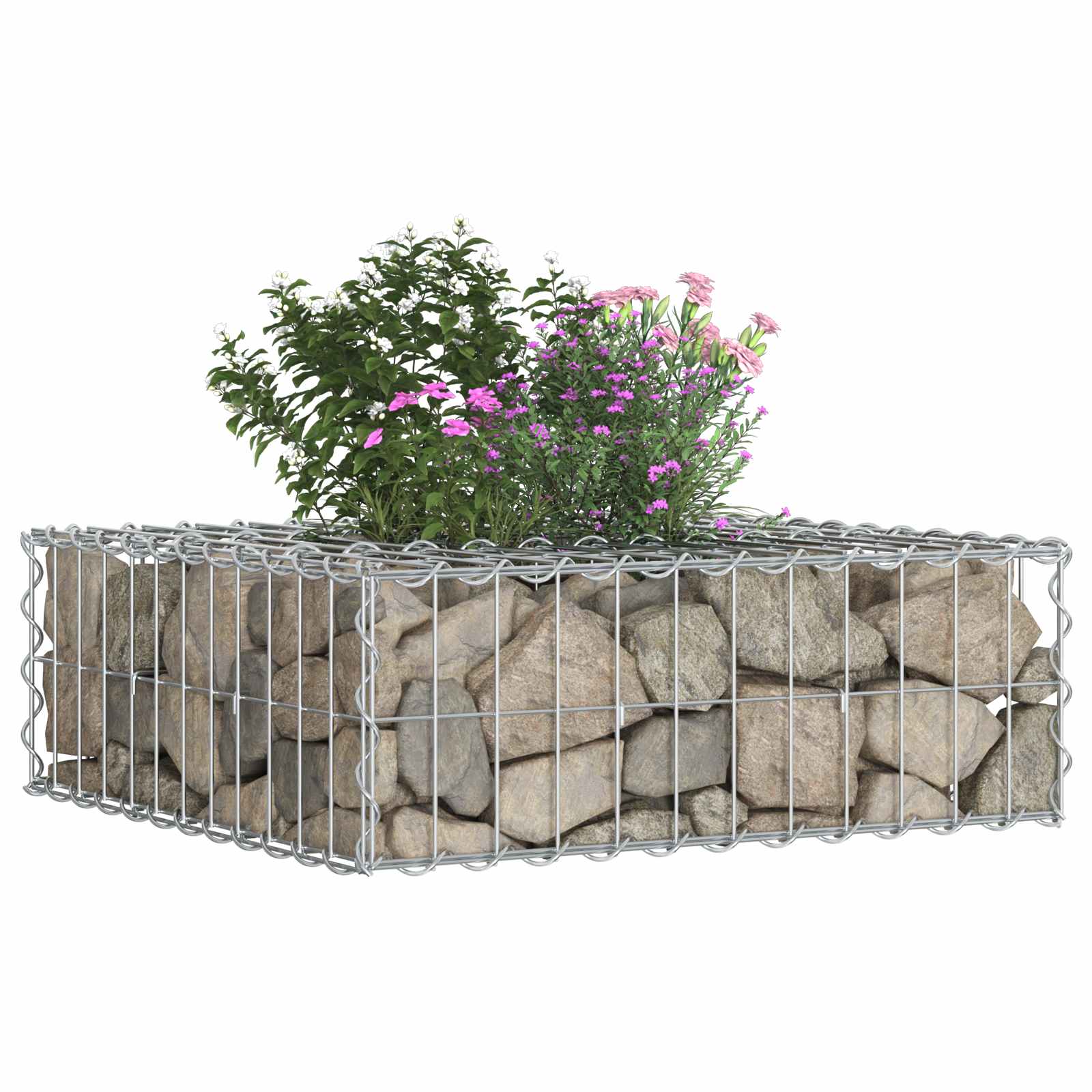 Gabion Kohotettu Peti Hopea