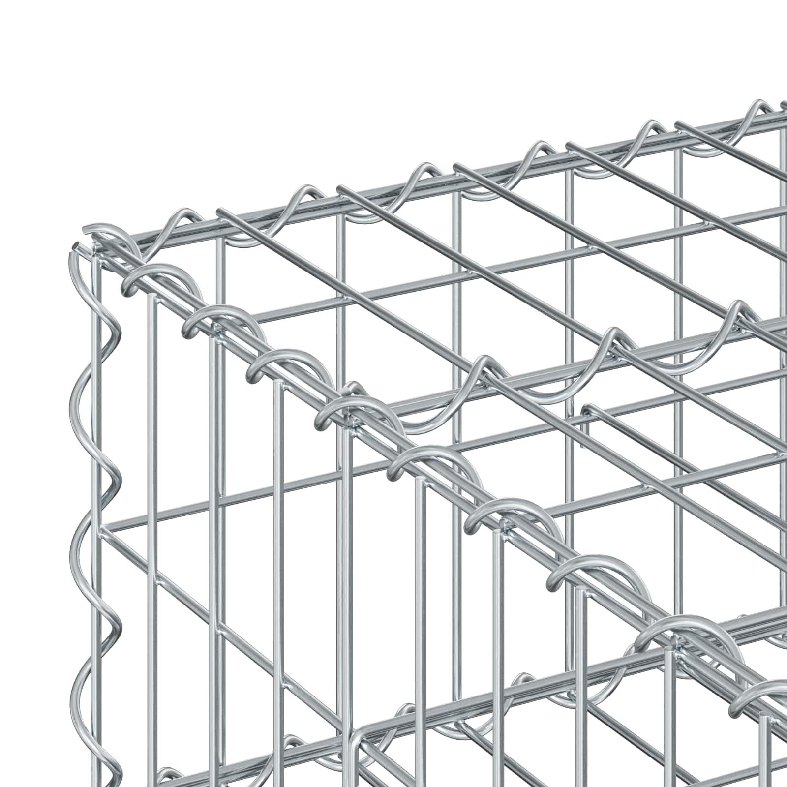 Gabion Kohotettu Peti Hopea