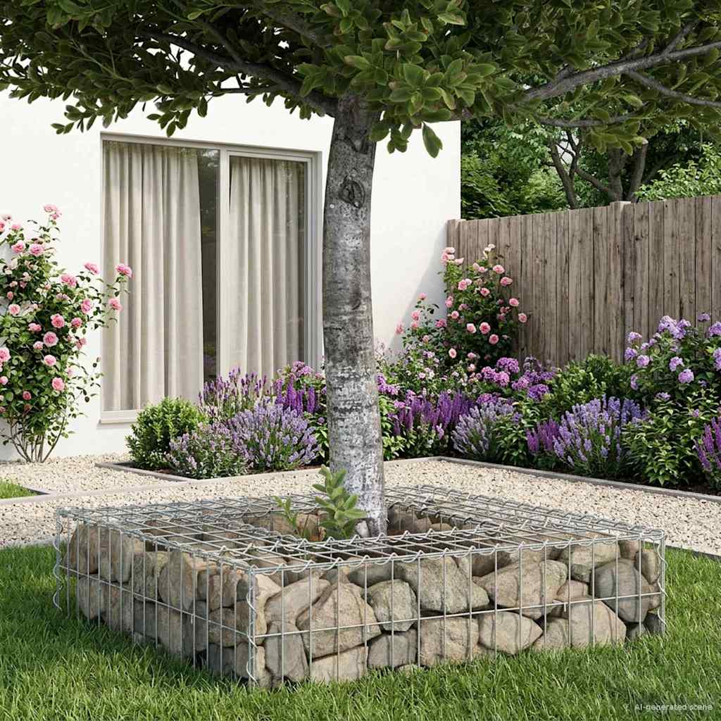 Gabion Kohotettu Peti Hopea