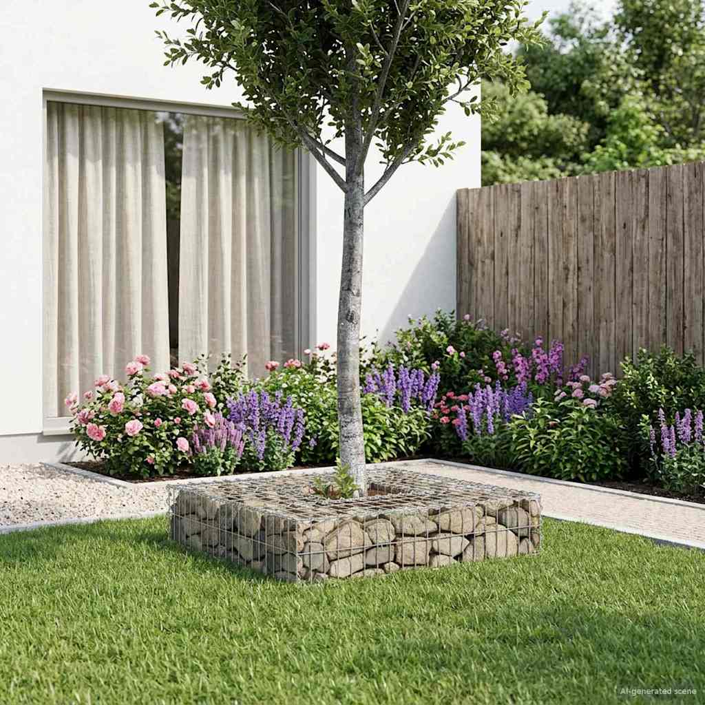 Gabion Kohotettu Peti Hopea