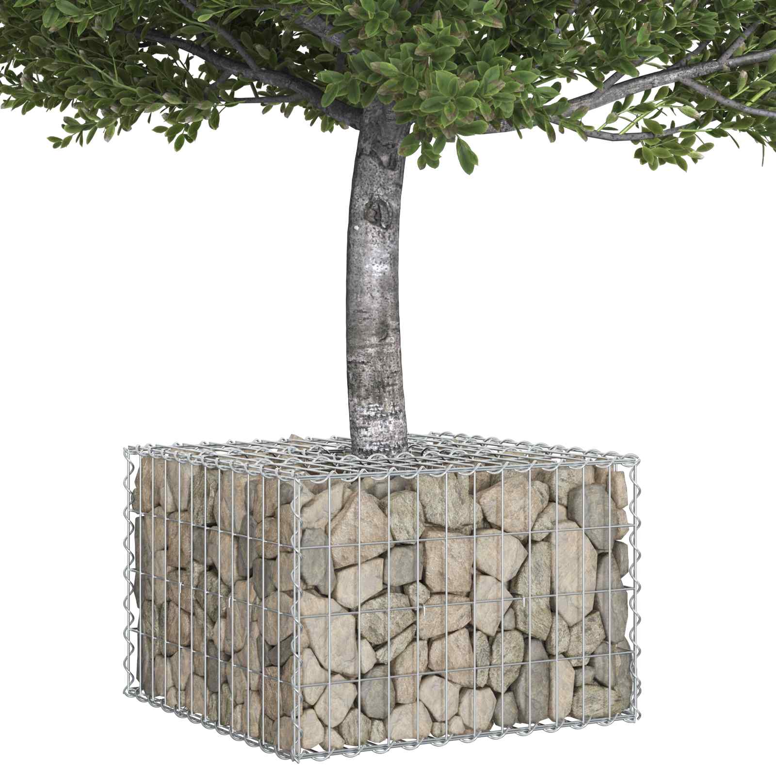 Gabion Kohotettu Peti Hopea