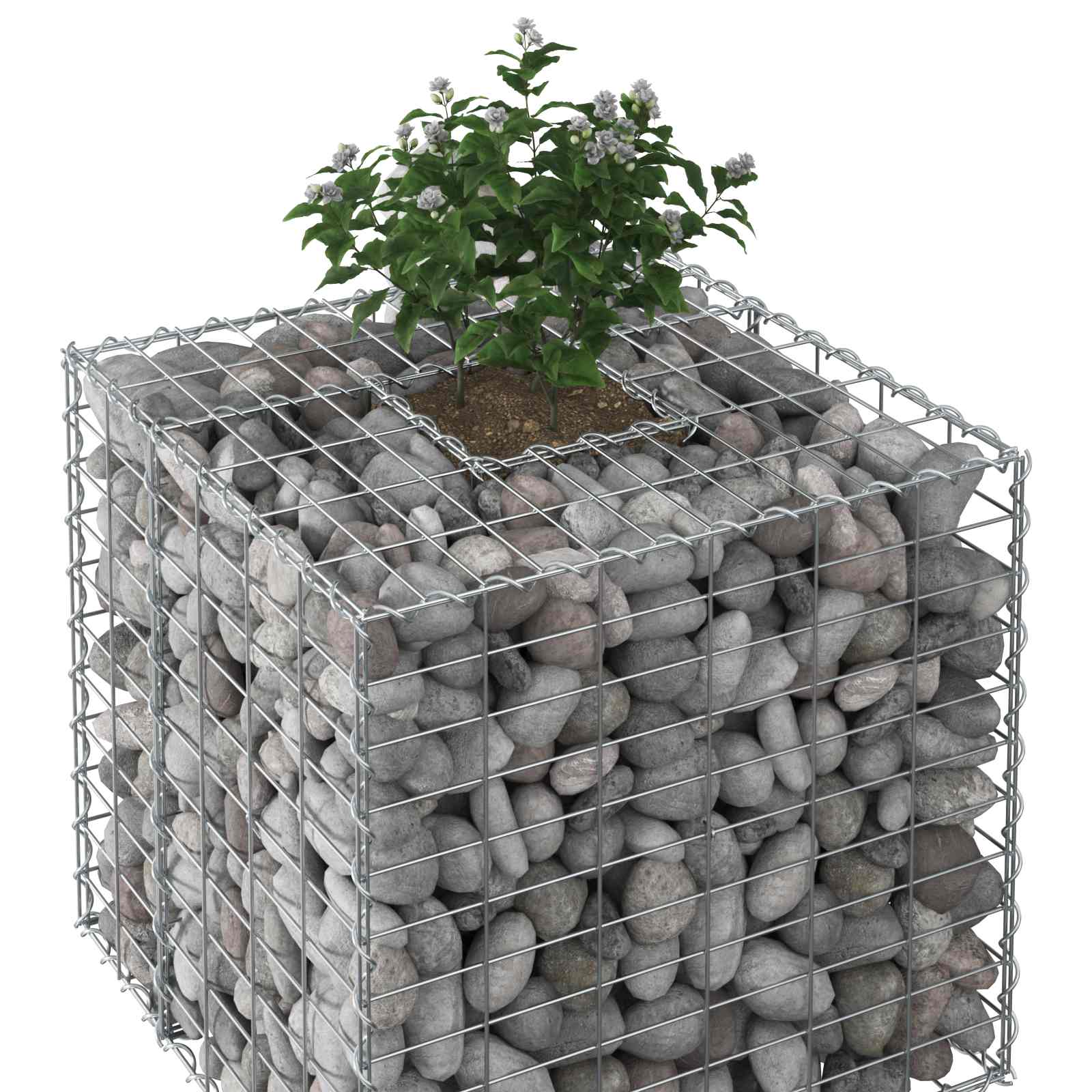 Gabion Kohotettu Peti Hopea