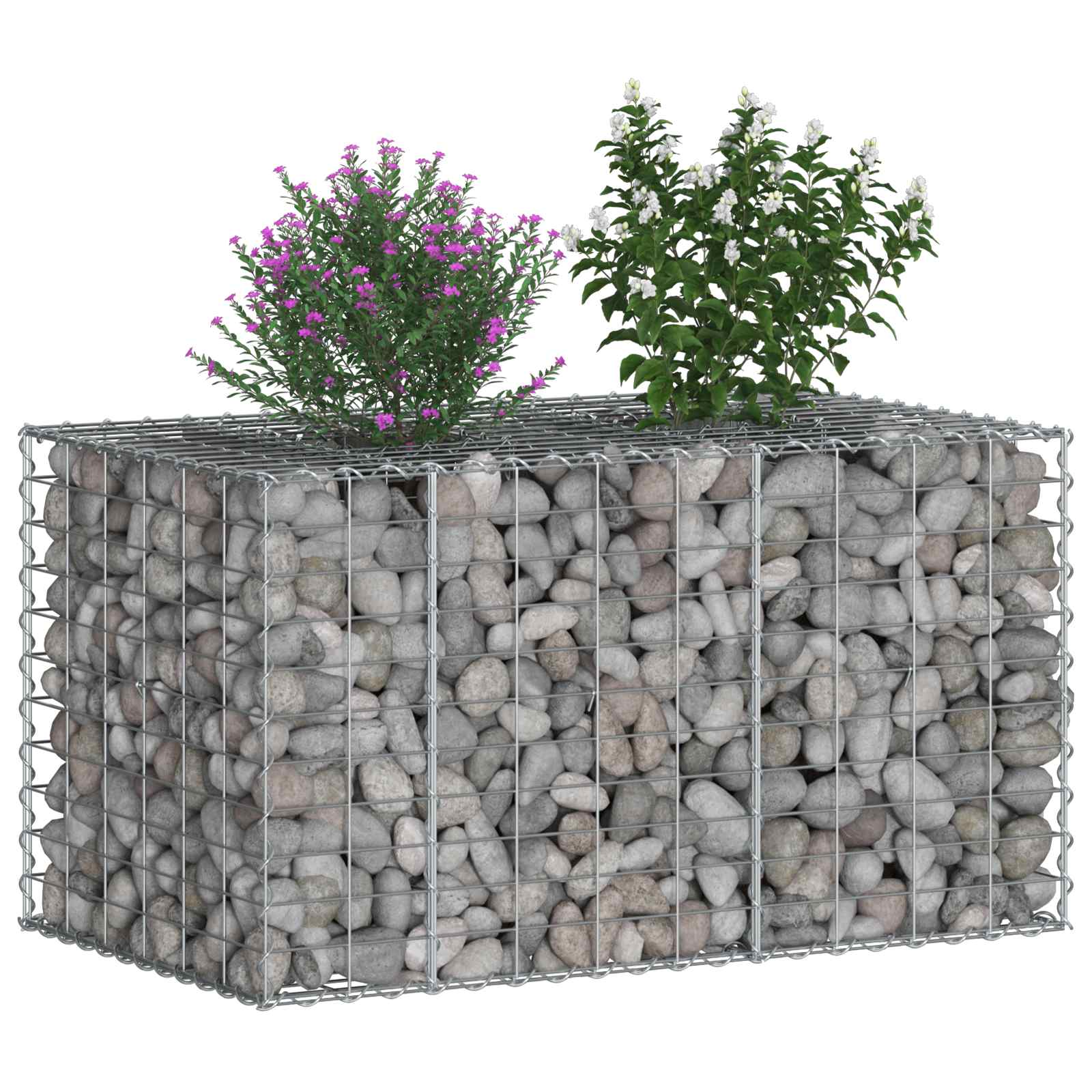 Gabion Kohotettu Peti Hopea