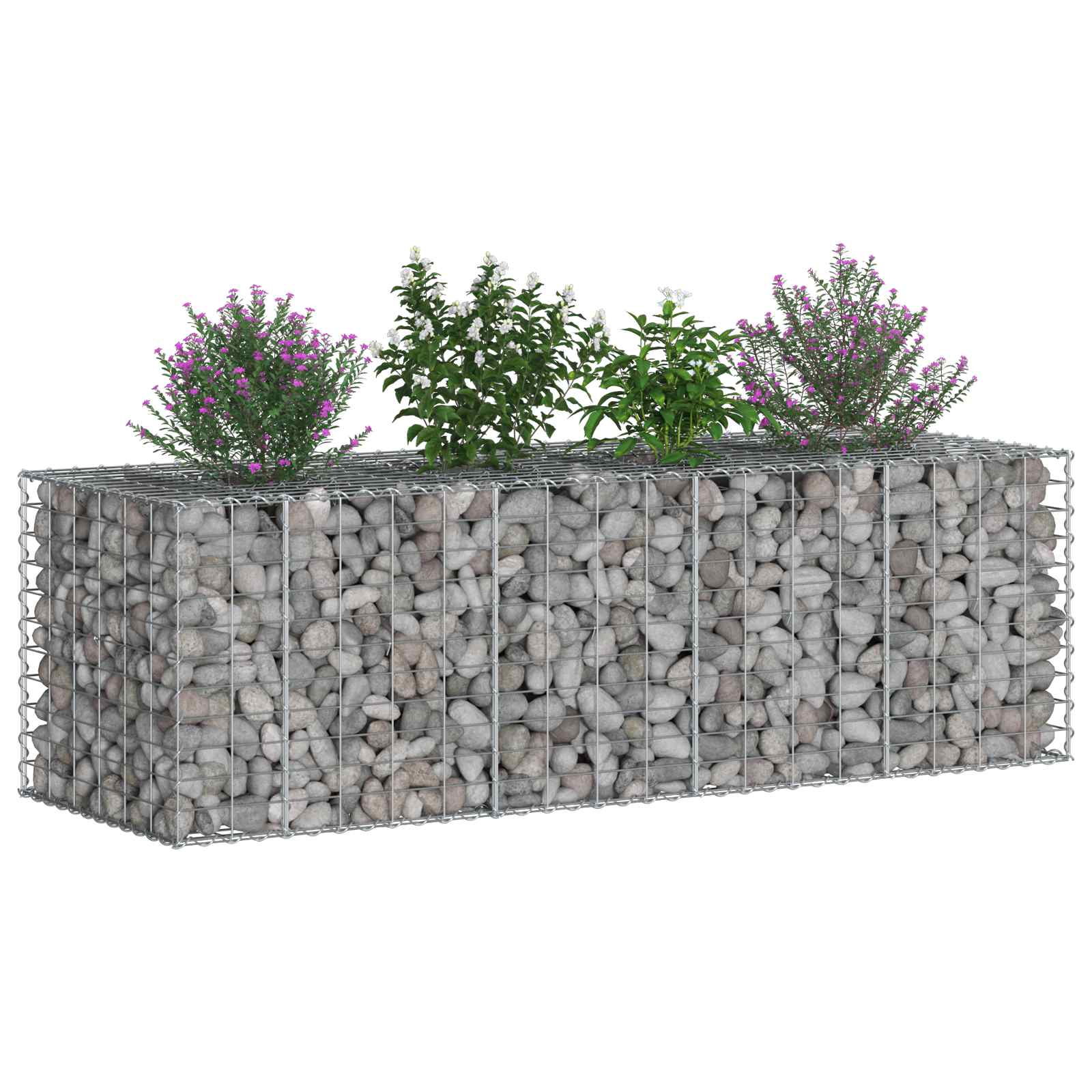 Gabion Kohotettu Peti Hopea