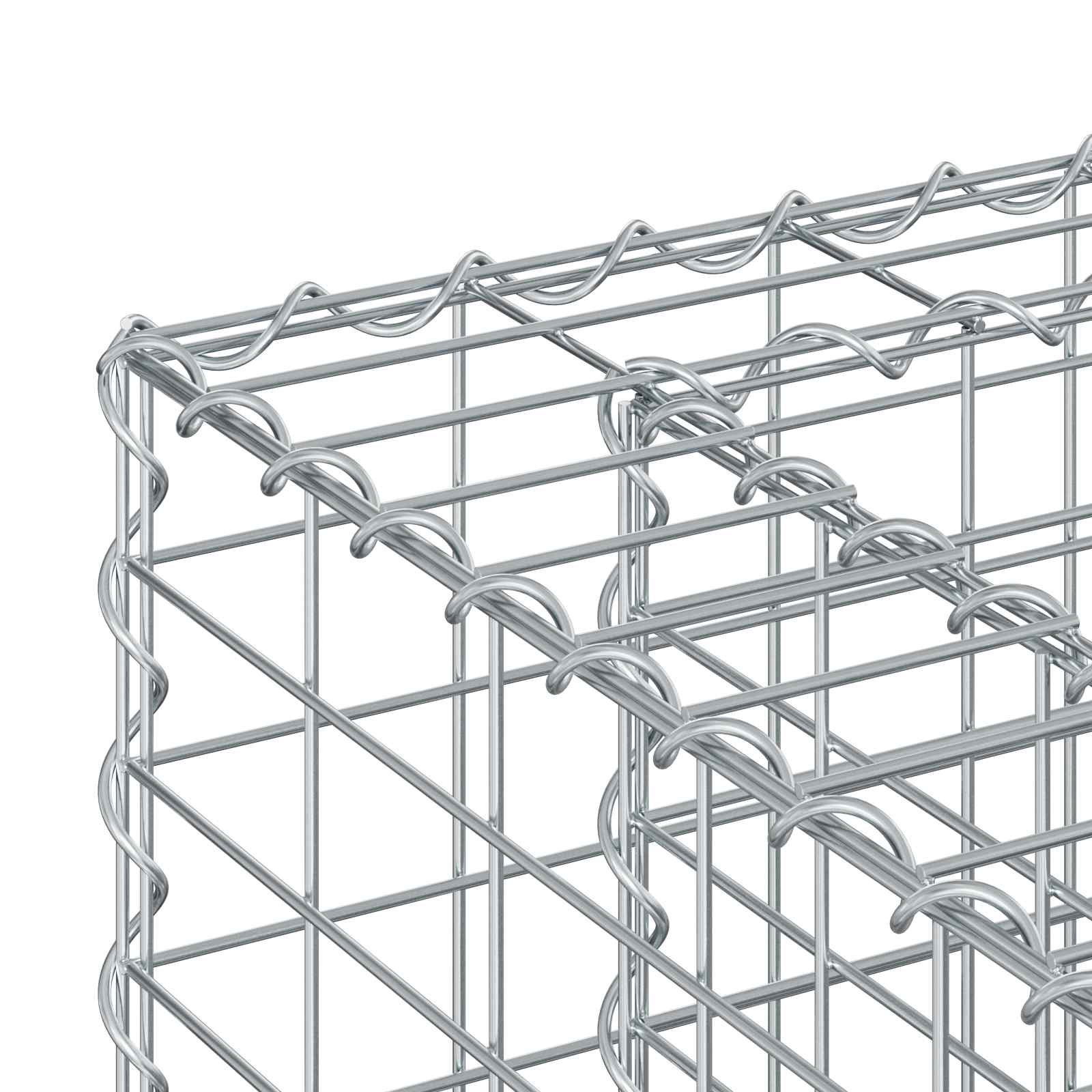 Gabion Kohotettu Peti Hopea