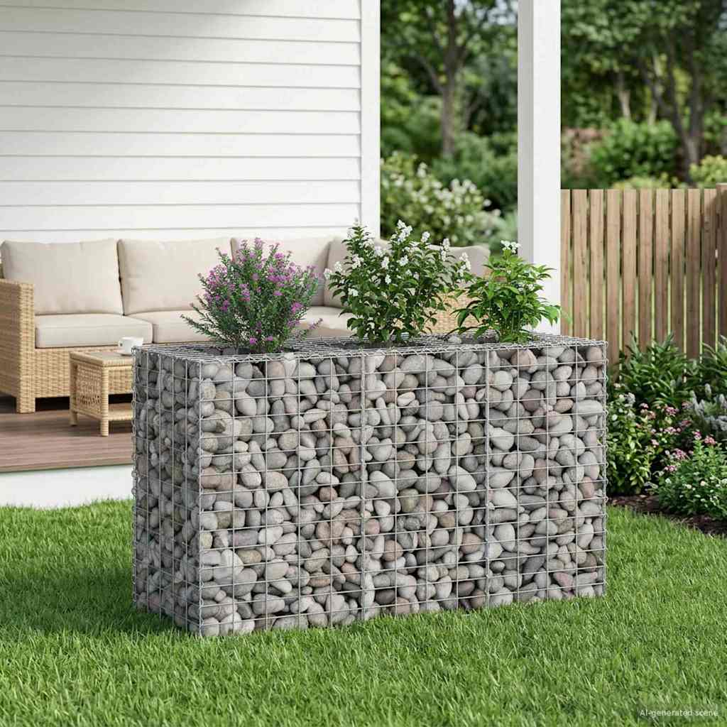 Gabion Kohotettu Peti Hopea