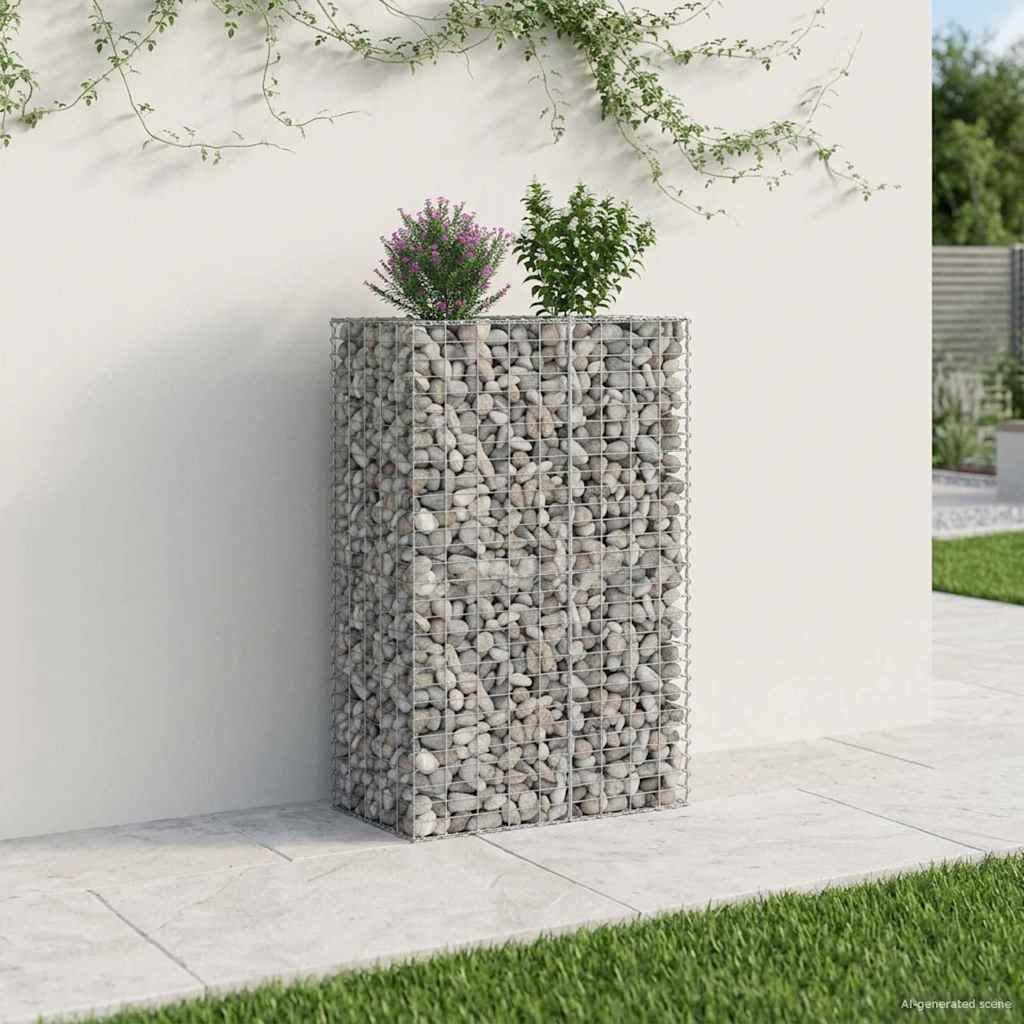 Gabion Kohotettu Peti Hopea