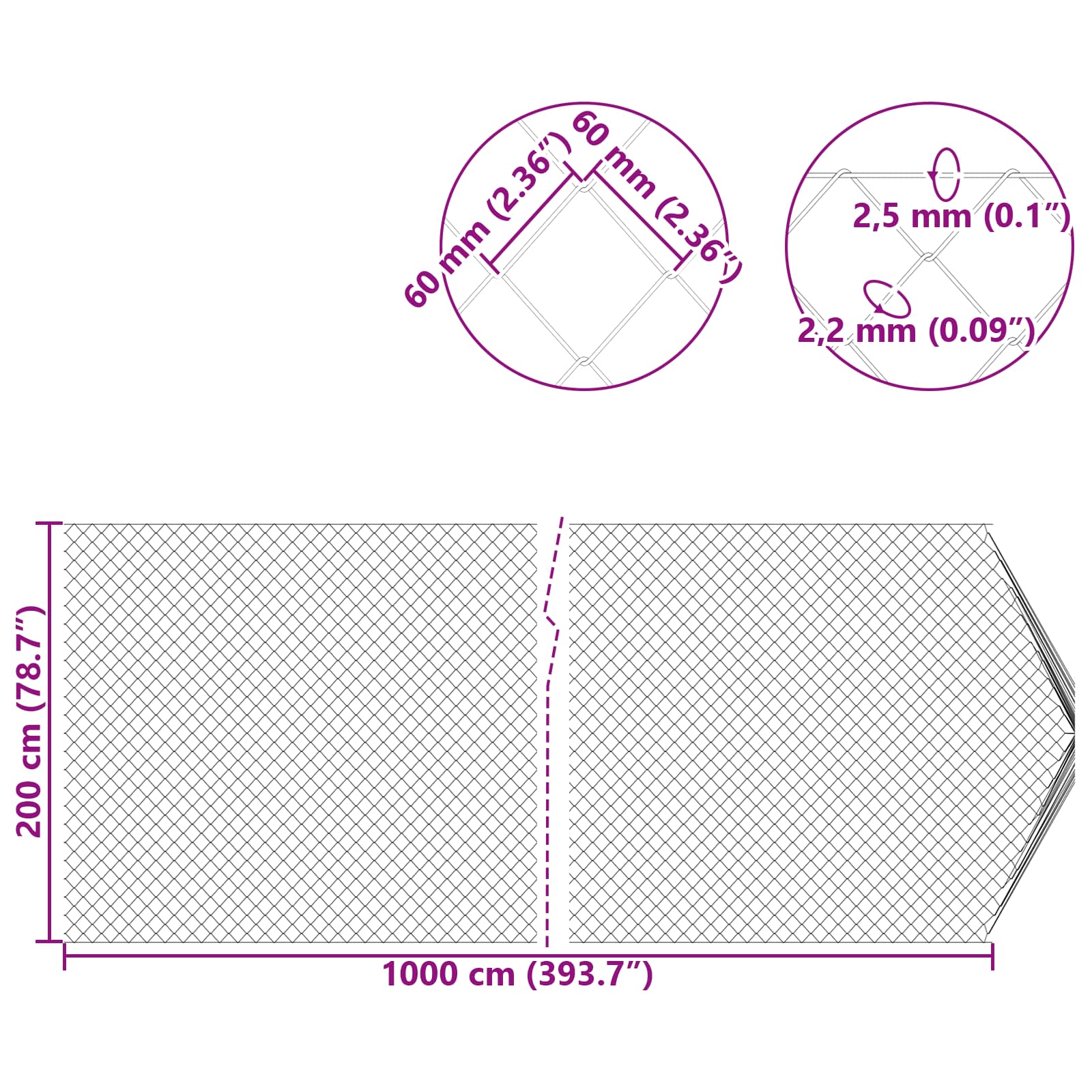 Ketjuaita Vihreä 2 X 10 M Teräs