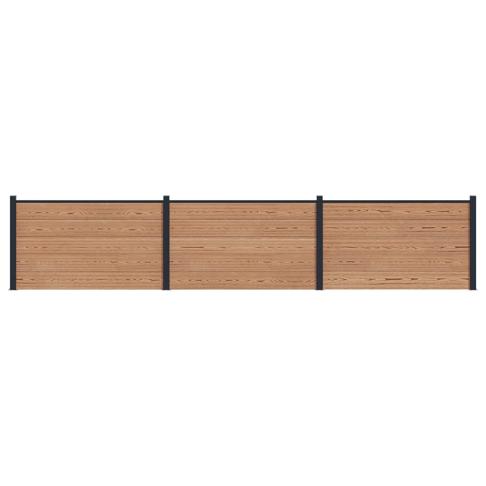 Aidat Setti 3 Pcs 526 X 105 Cm Wpc Ja Alumiini Ruskea