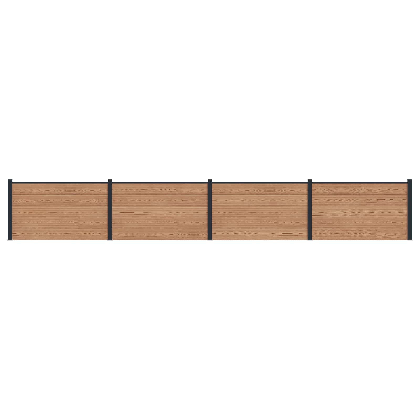 Aidat Setti 4 Pcs 699 X 105 Cm Wpc Ja Alumiini Ruskea