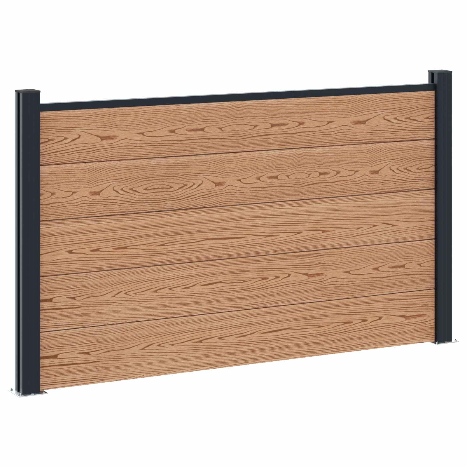 Aidat Setti 4 Pcs 699 X 105 Cm Wpc Ja Alumiini Ruskea