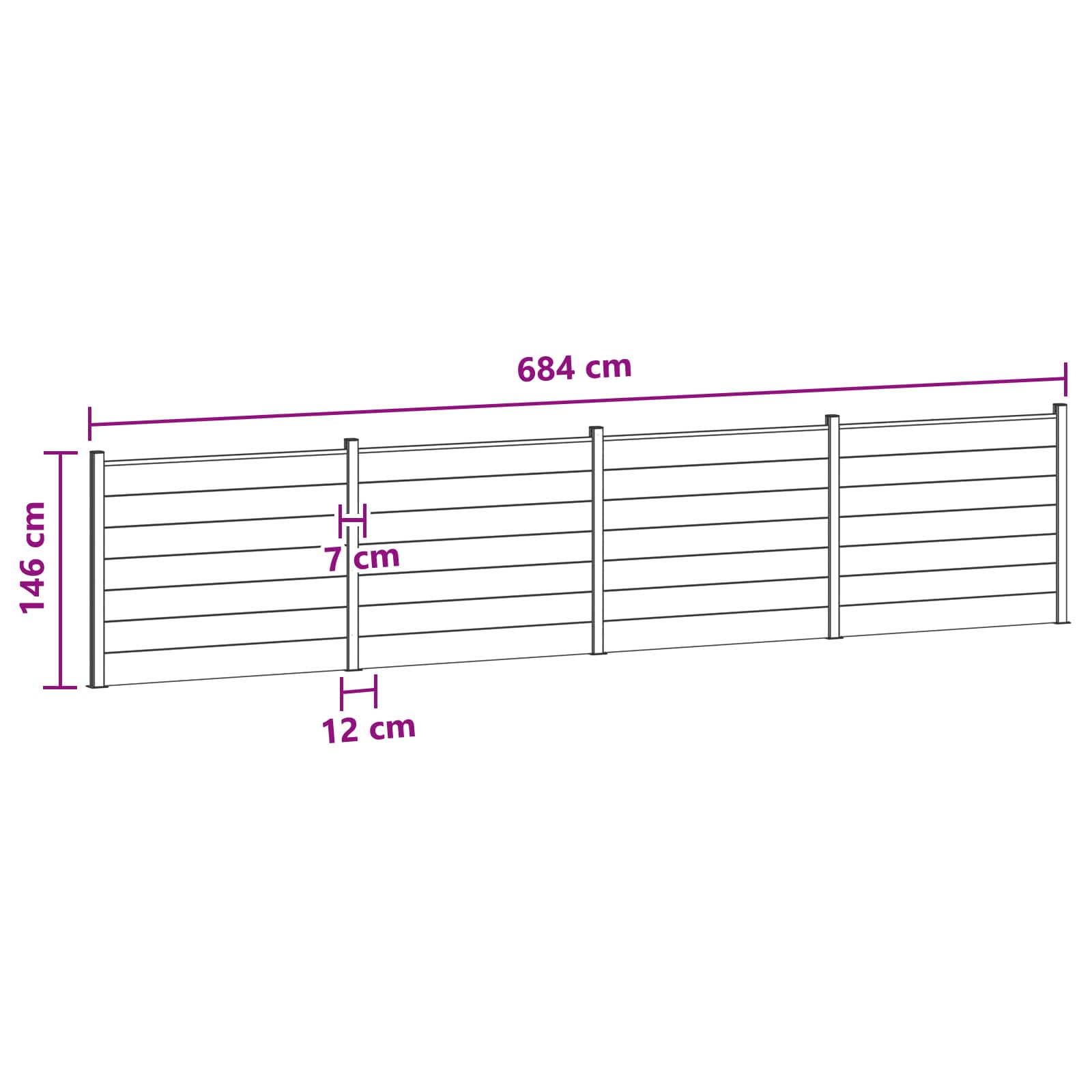 Aitapaneeli 4 Pcs Wpc Ja Alumiini Ruskea