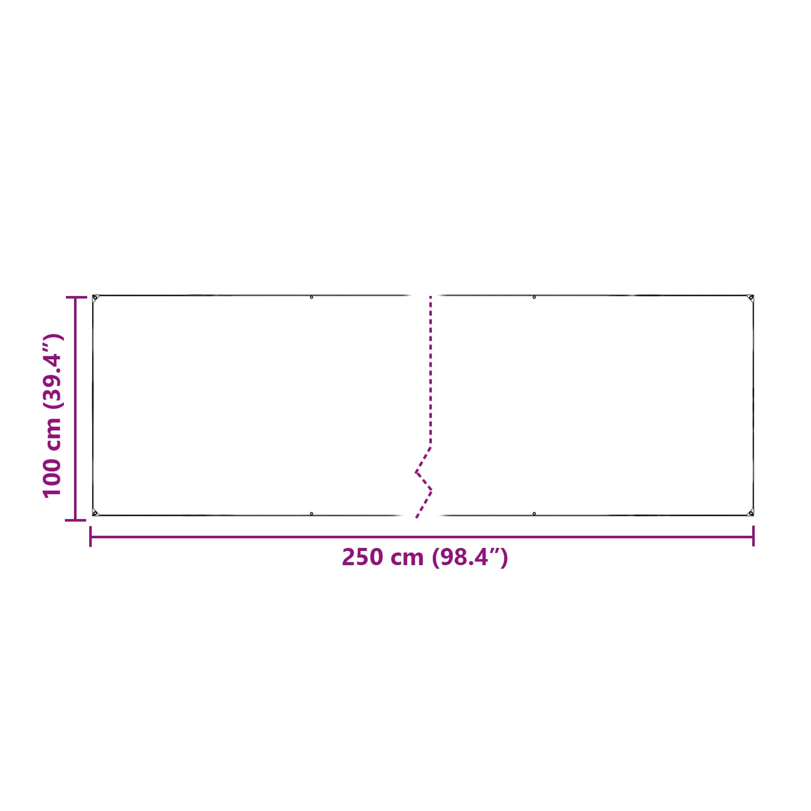 Suojakankaat Läpinäkyvä 2,5 X 1 M Pe