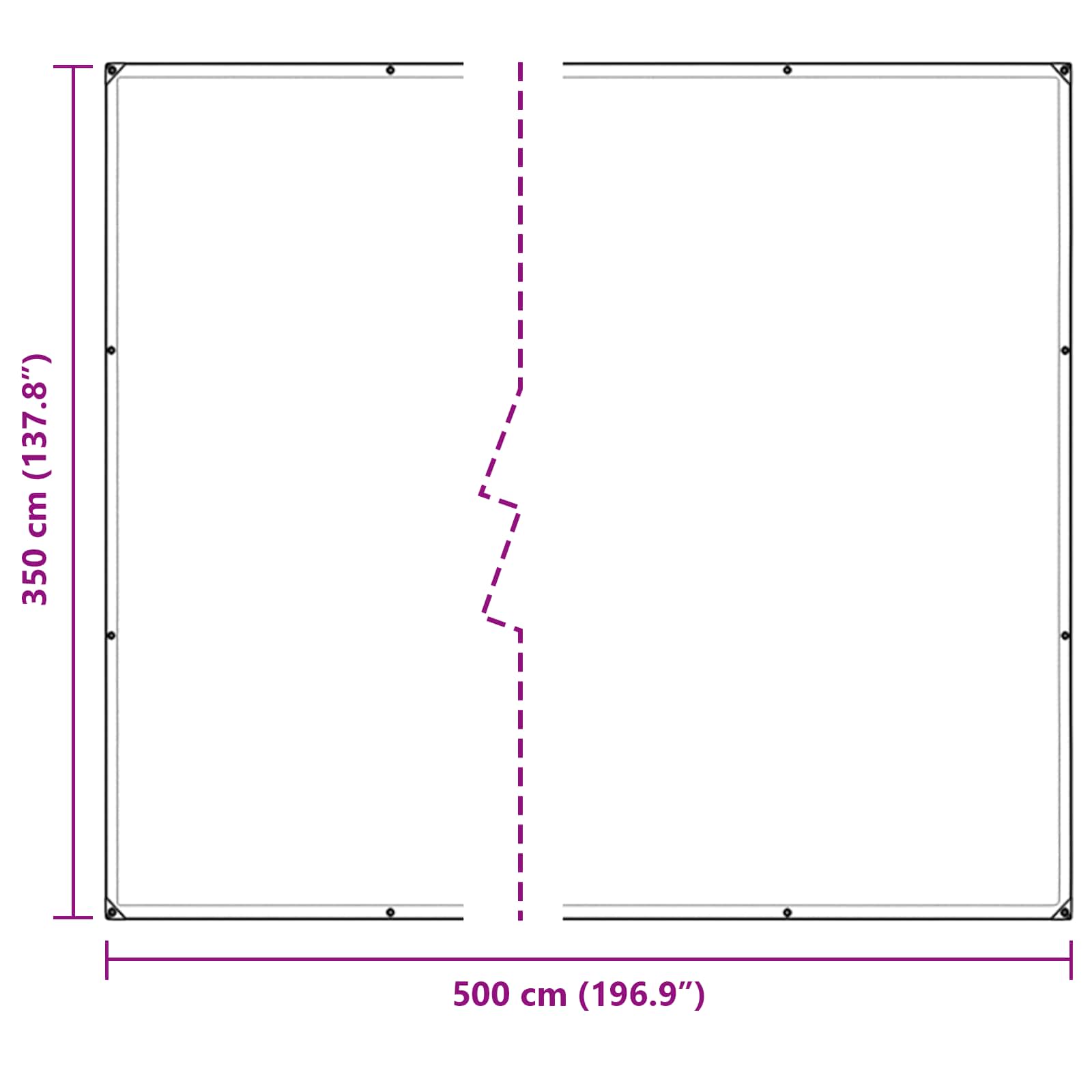 Suojakankaat Läpinäkyvä 5 × 3,5 M Pe