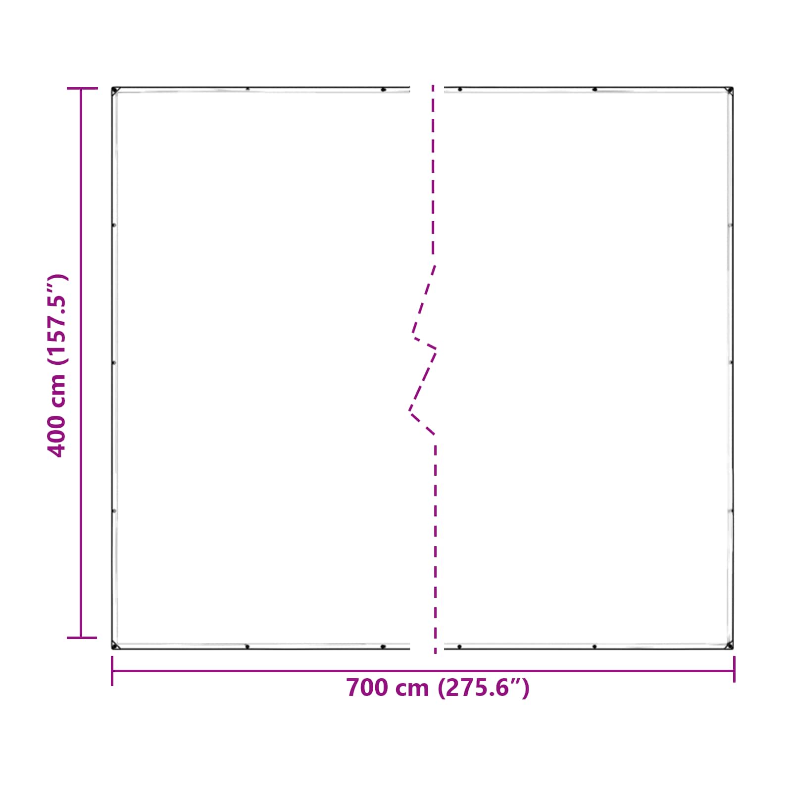 Suojakankaat 350 Gsm Läpinäkyvä 7 X 4 M Polyvinyylikloridi