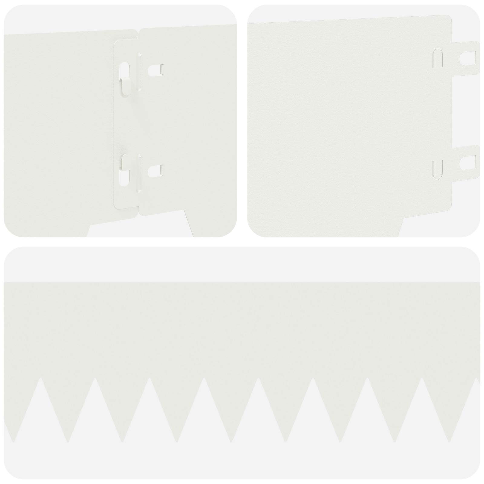 Nurmireunus 30 Pcs 103 X 15 Cm Metalli Valkoinen