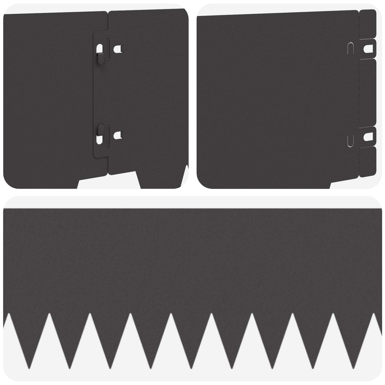 Nurmireunus 20 Pcs 103 X 20 Cm Metalli Musta