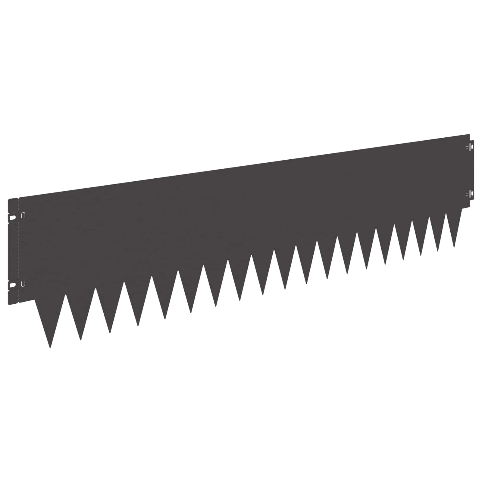 Nurmireunus 10 Pcs 103 X 25 Cm Metalli Musta