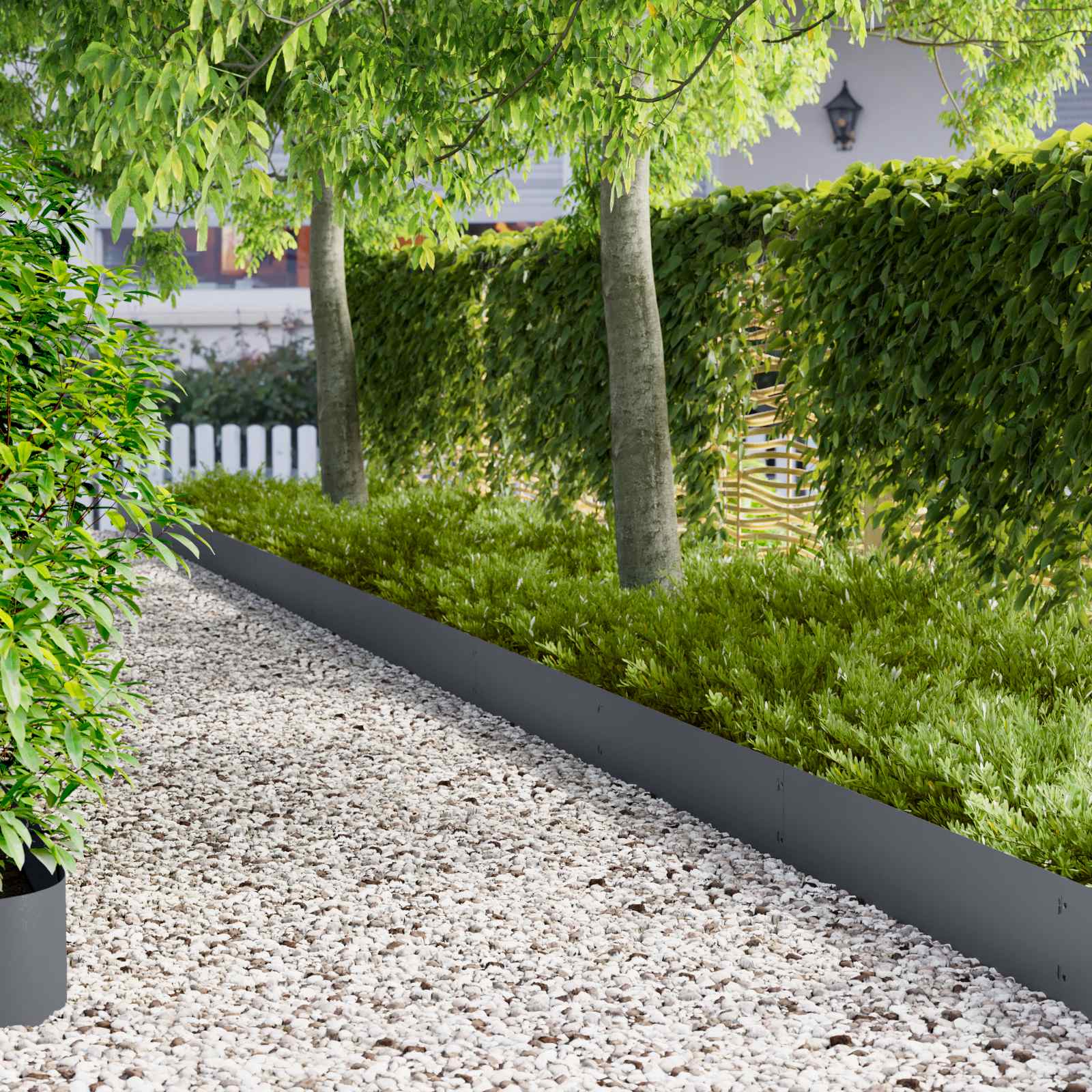 Nurmireunus 20 Pcs 103 X 25 Cm Metalli Antrasiitti