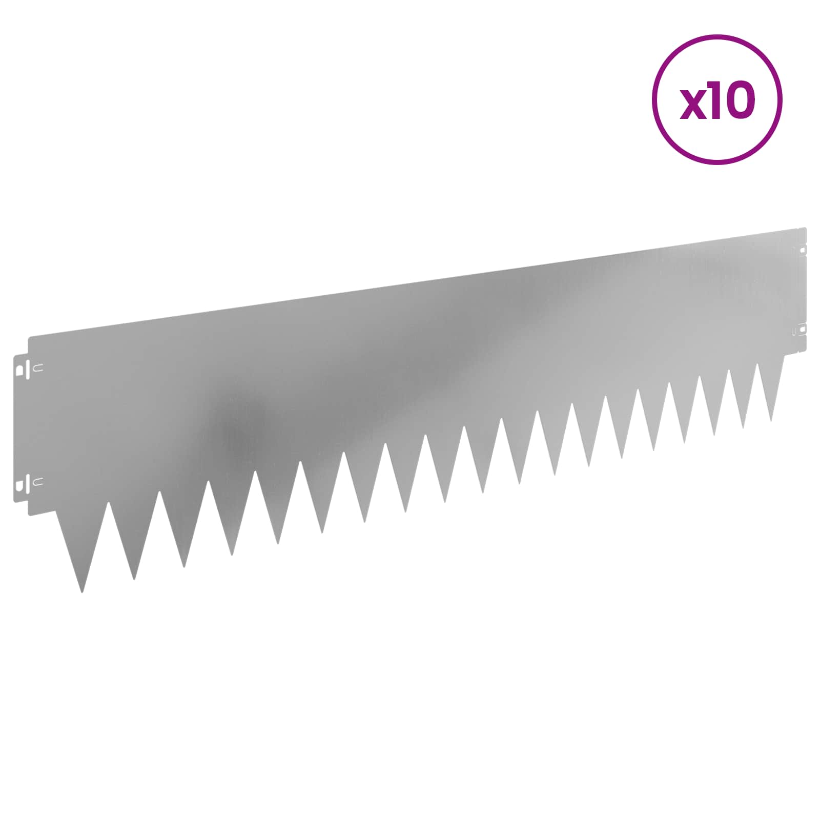 Nurmireunus 10 Pcs 103 X 25 Cm Metalli Hopea
