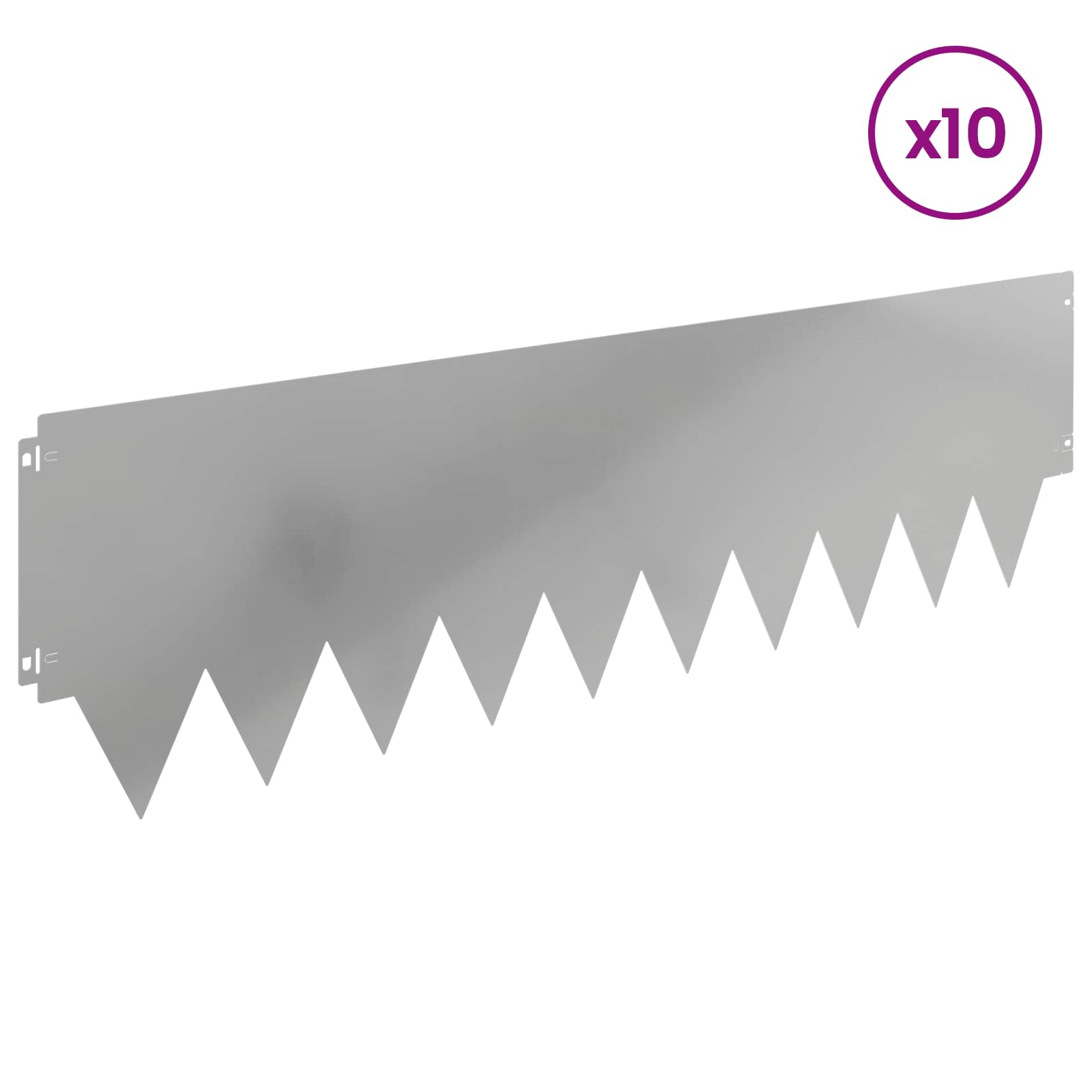 Nurmireunus 10 Pcs 103 X 30 Cm Metalli Hopea