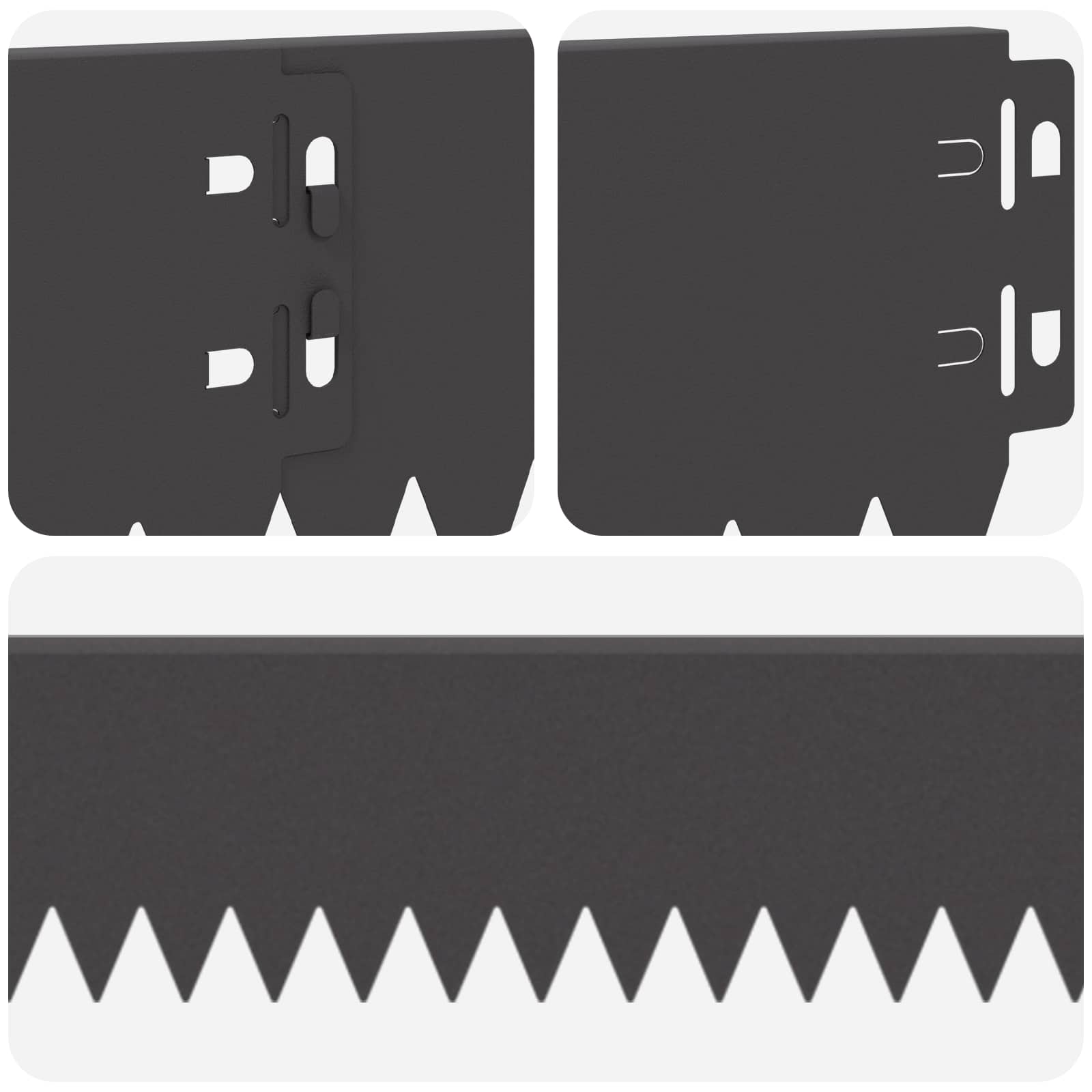 Nurmireunus 50 Pcs 103 X 10 Cm Teräs Musta