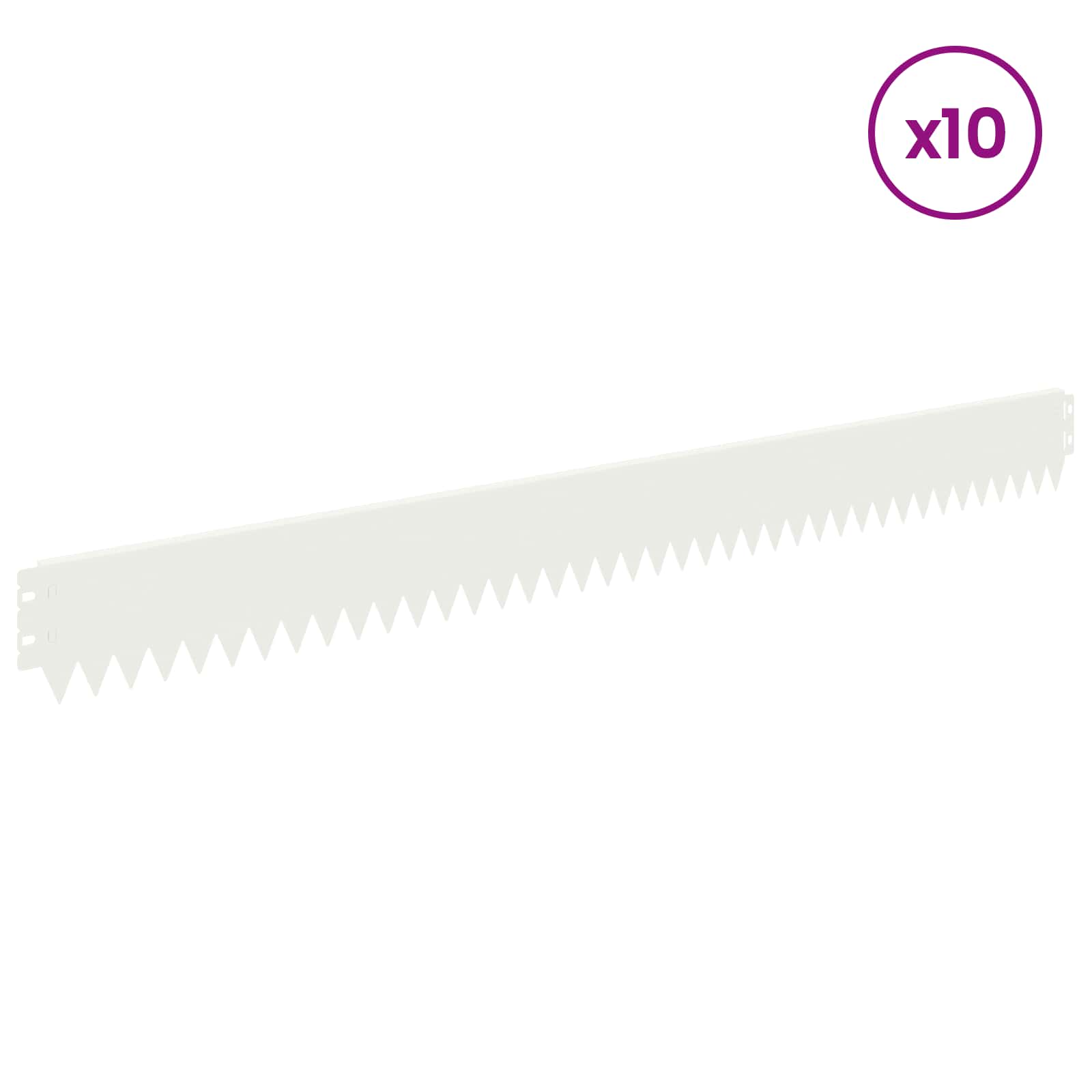 Nurmireunus 10 Pcs 103 X 10 Cm Teräs Valkoinen