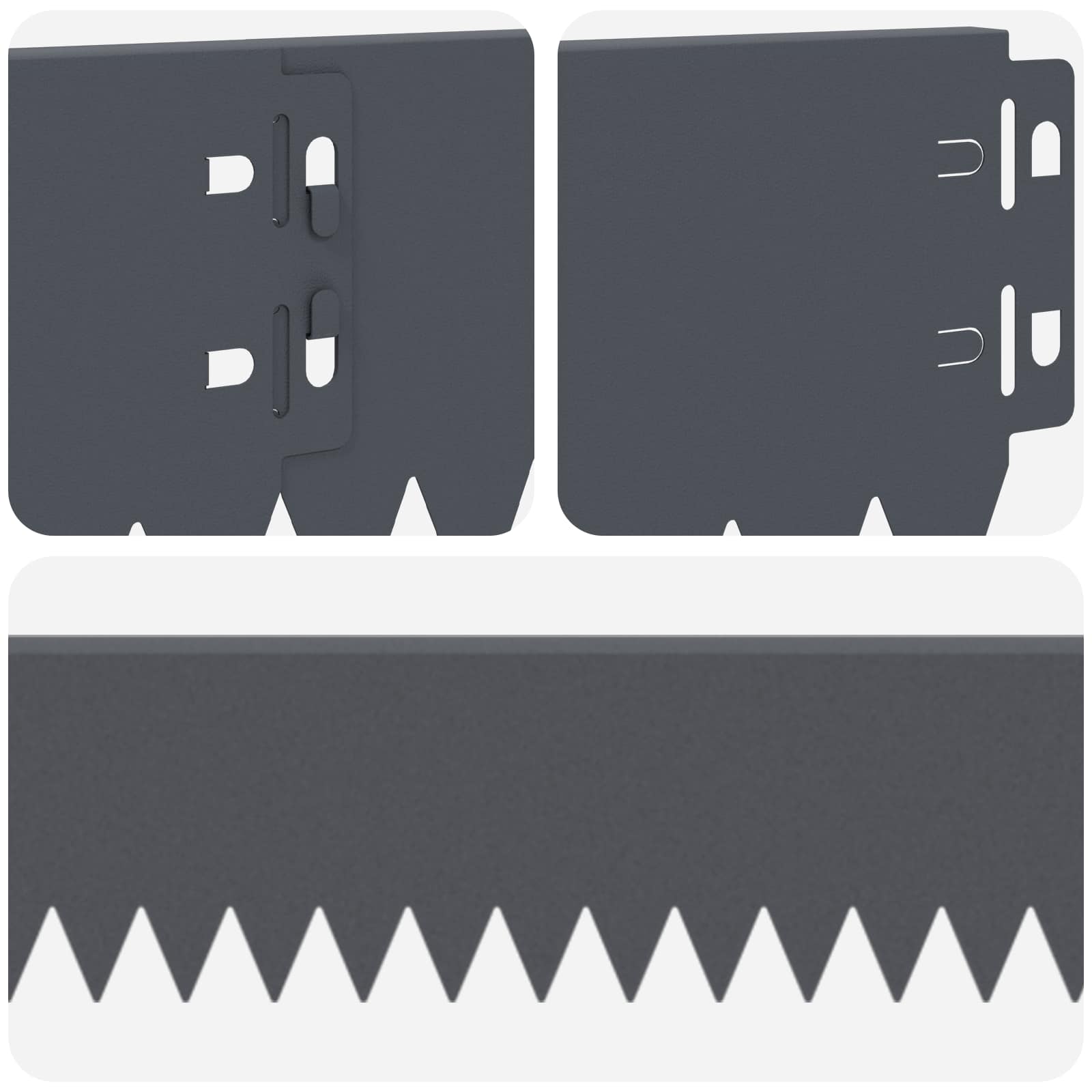Nurmireunus 30 Pcs 103 X 10 Cm Teräs Antrasiitti