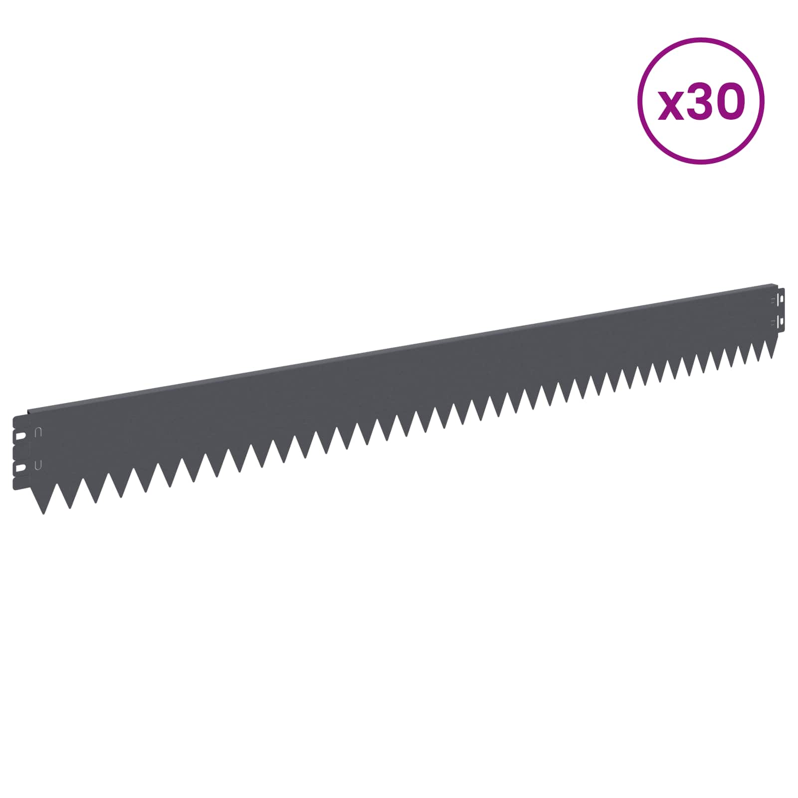 Nurmireunus 30 Pcs 103 X 10 Cm Teräs Antrasiitti