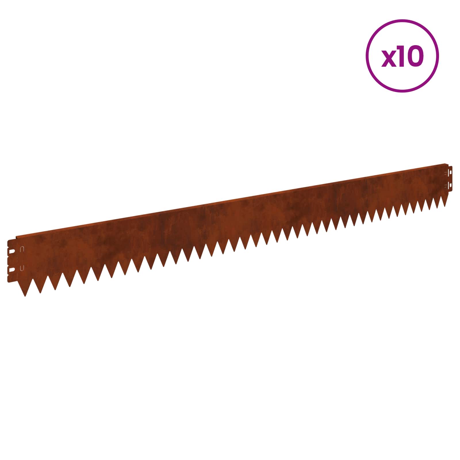 Nurmireunus 10 Pcs 103 X 10 Cm Teräs Ruosteinen