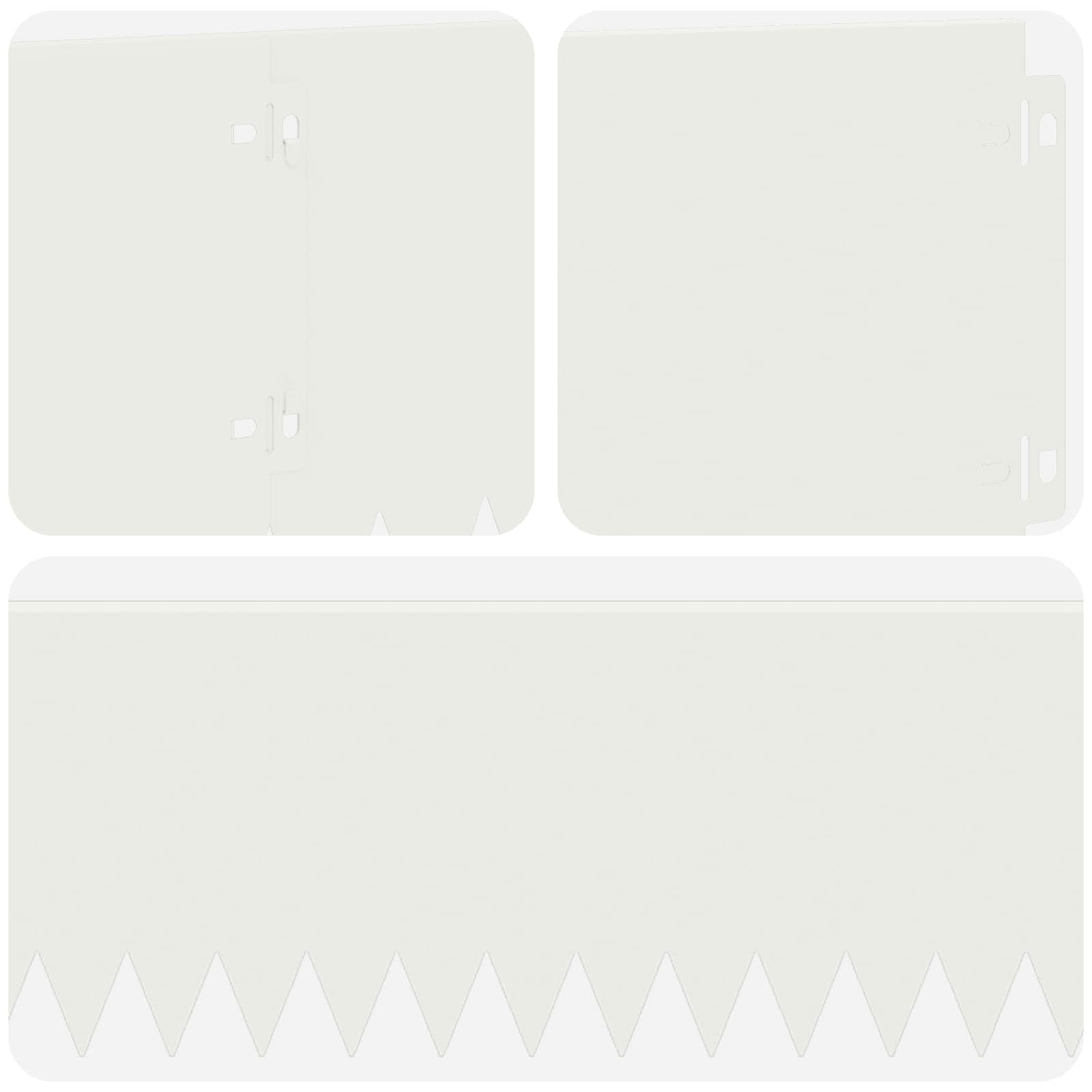 Nurmireunus 30 Pcs 103 X 20 Cm Teräs Valkoinen