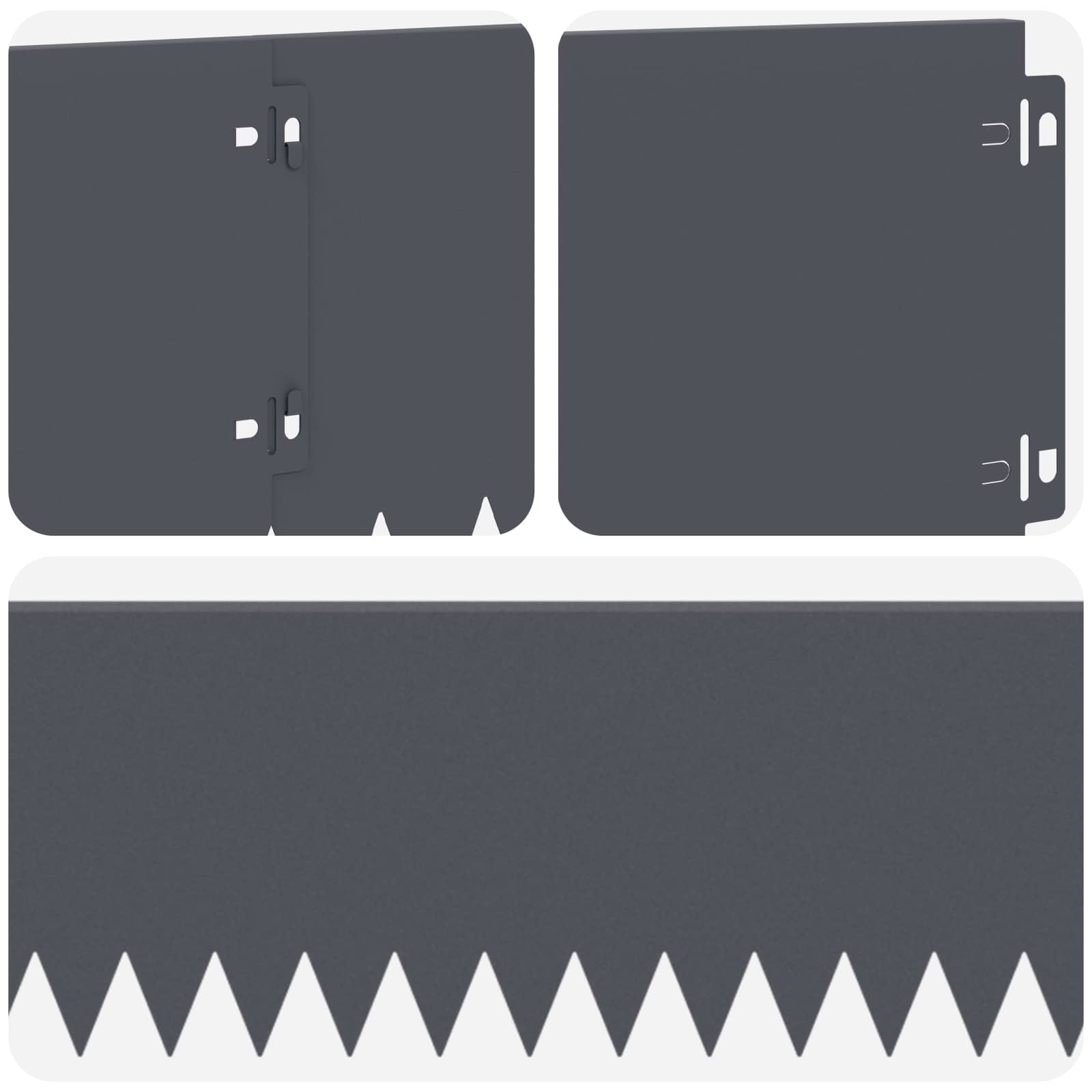 Nurmireunus 20 Pcs 103 X 20 Cm Teräs Antrasiitti