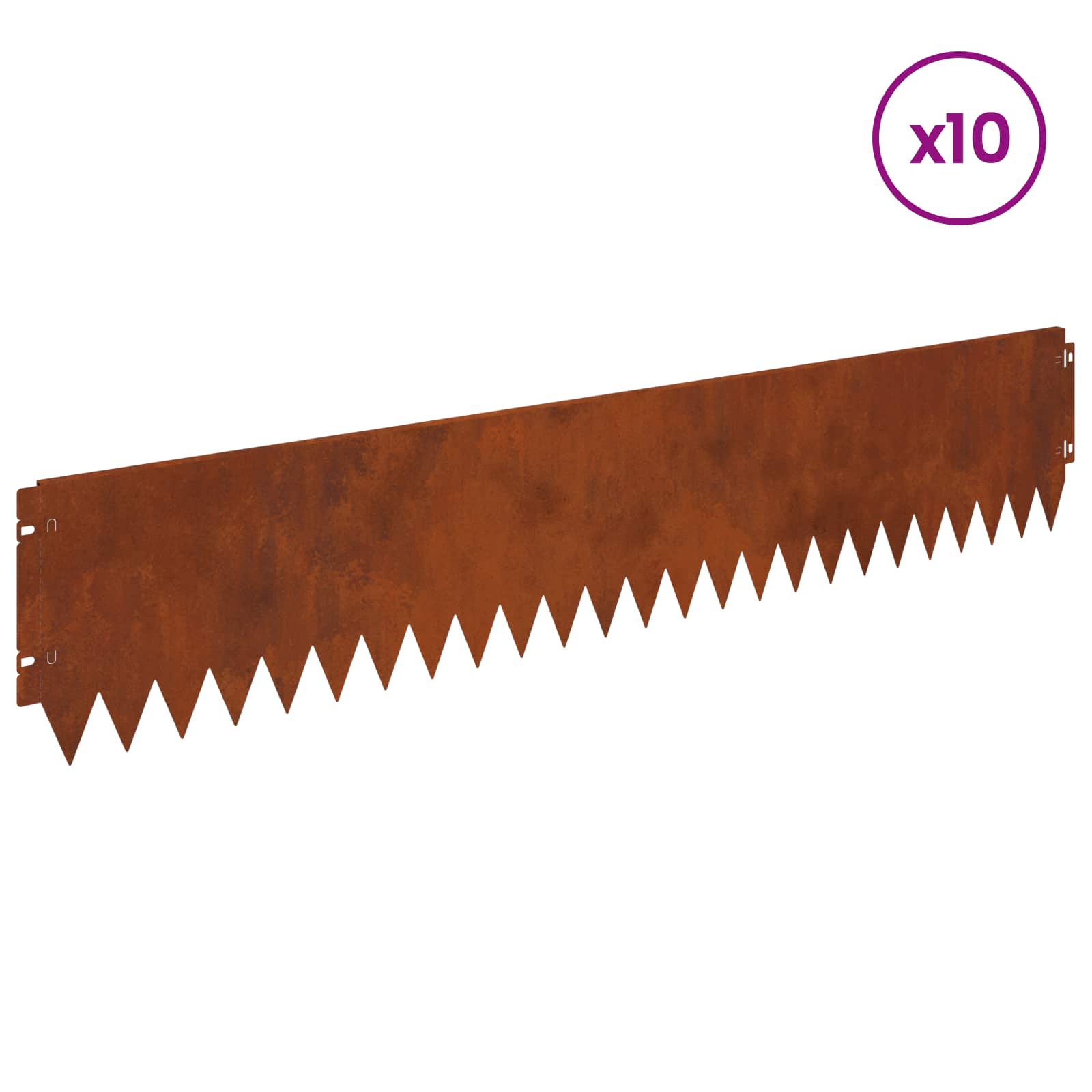 Nurmireunus 10 Pcs 103 X 20 Cm Teräs Ruosteinen