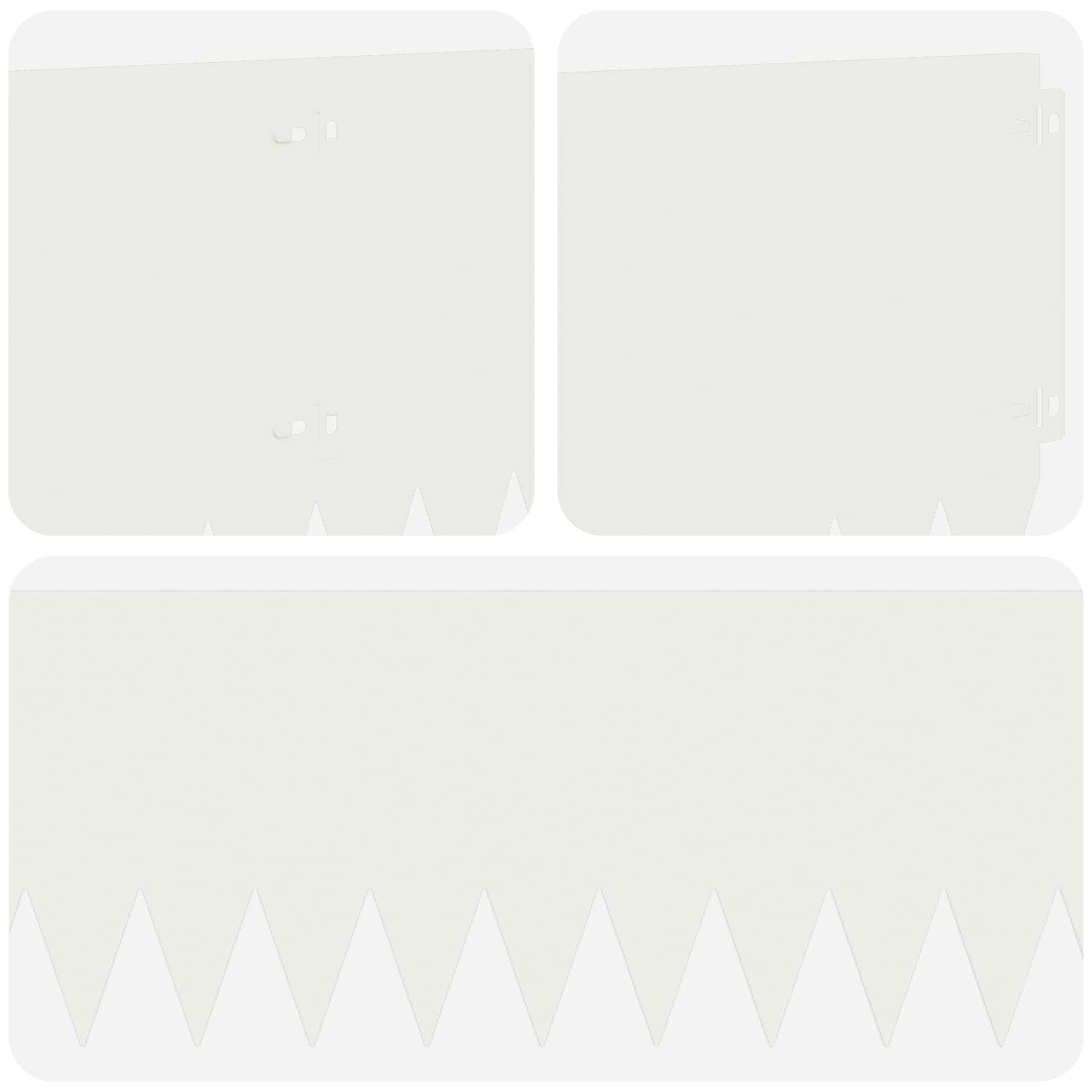 Nurmireunus 20 Pcs 103 X 25 Cm Teräs Valkoinen