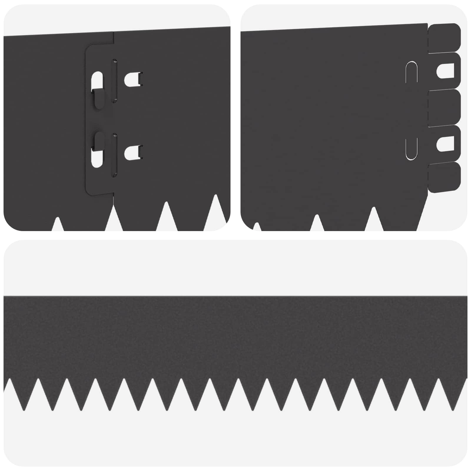 Nurmireunus 50 Pcs 103 X 10 Cm Teräs Musta