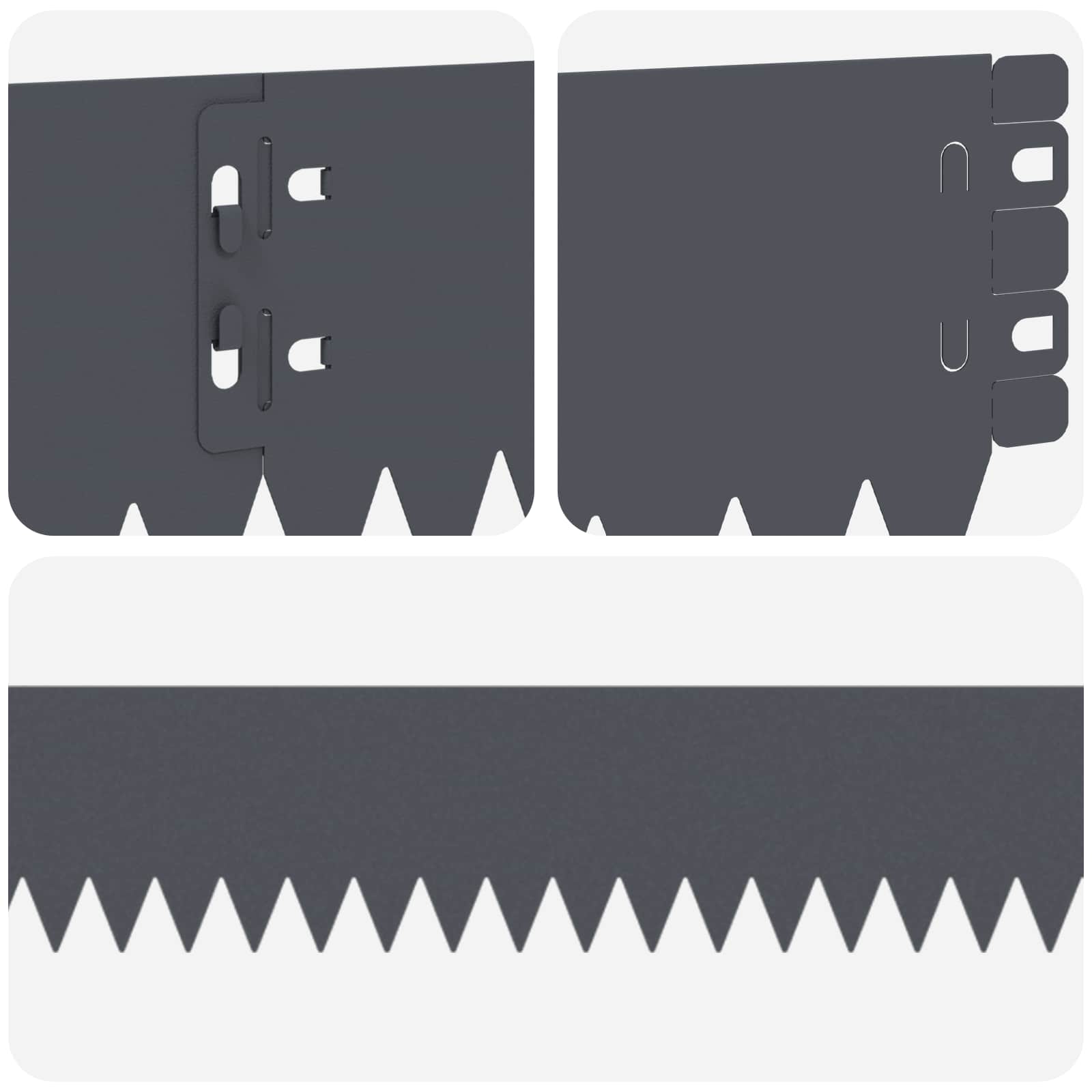 Nurmireunus 30 Pcs 103 X 10 Cm Teräs Antrasiitti