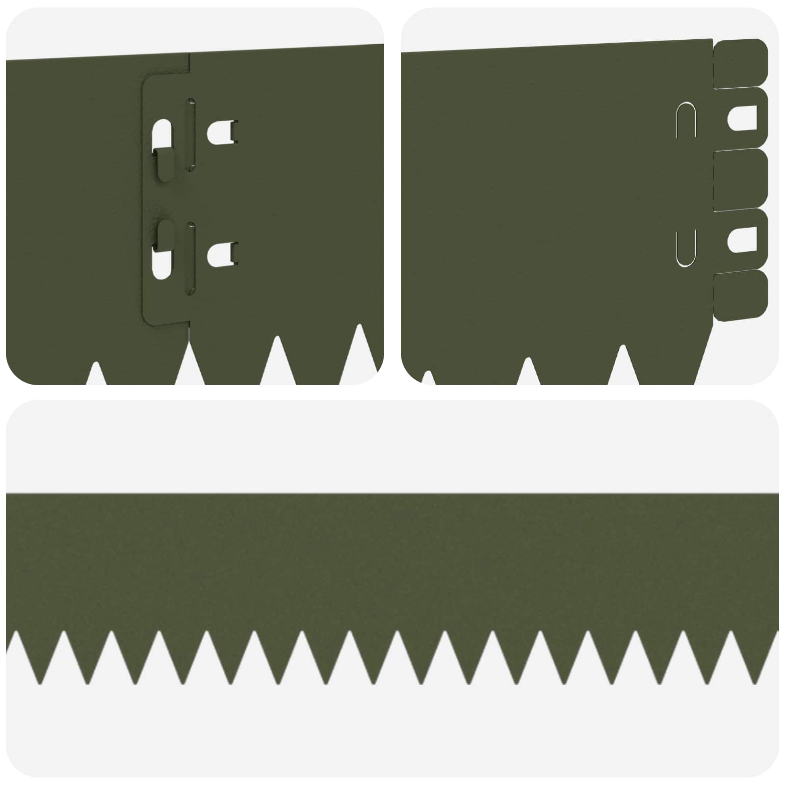 Nurmireunus 10 Pcs 103 X 10 Cm Teräs Oliivinvihreä