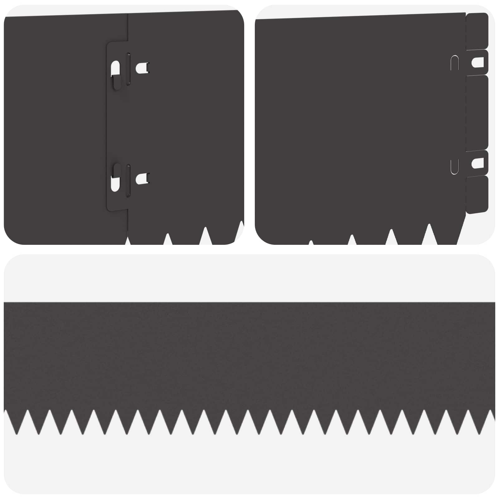 Nurmireunus 30 Pcs 103 X 15 Cm Teräs Musta