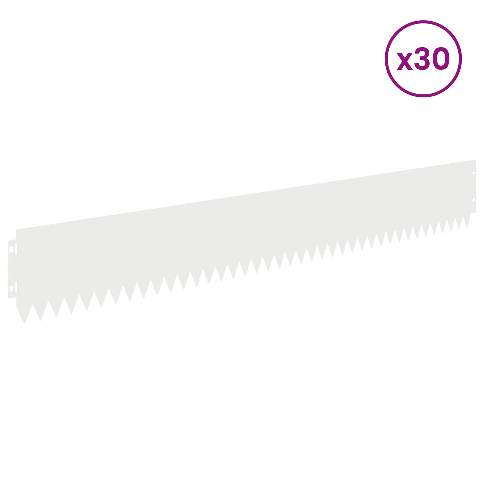 Nurmireunus 30 Pcs 103 X 15 Cm Teräs Valkoinen