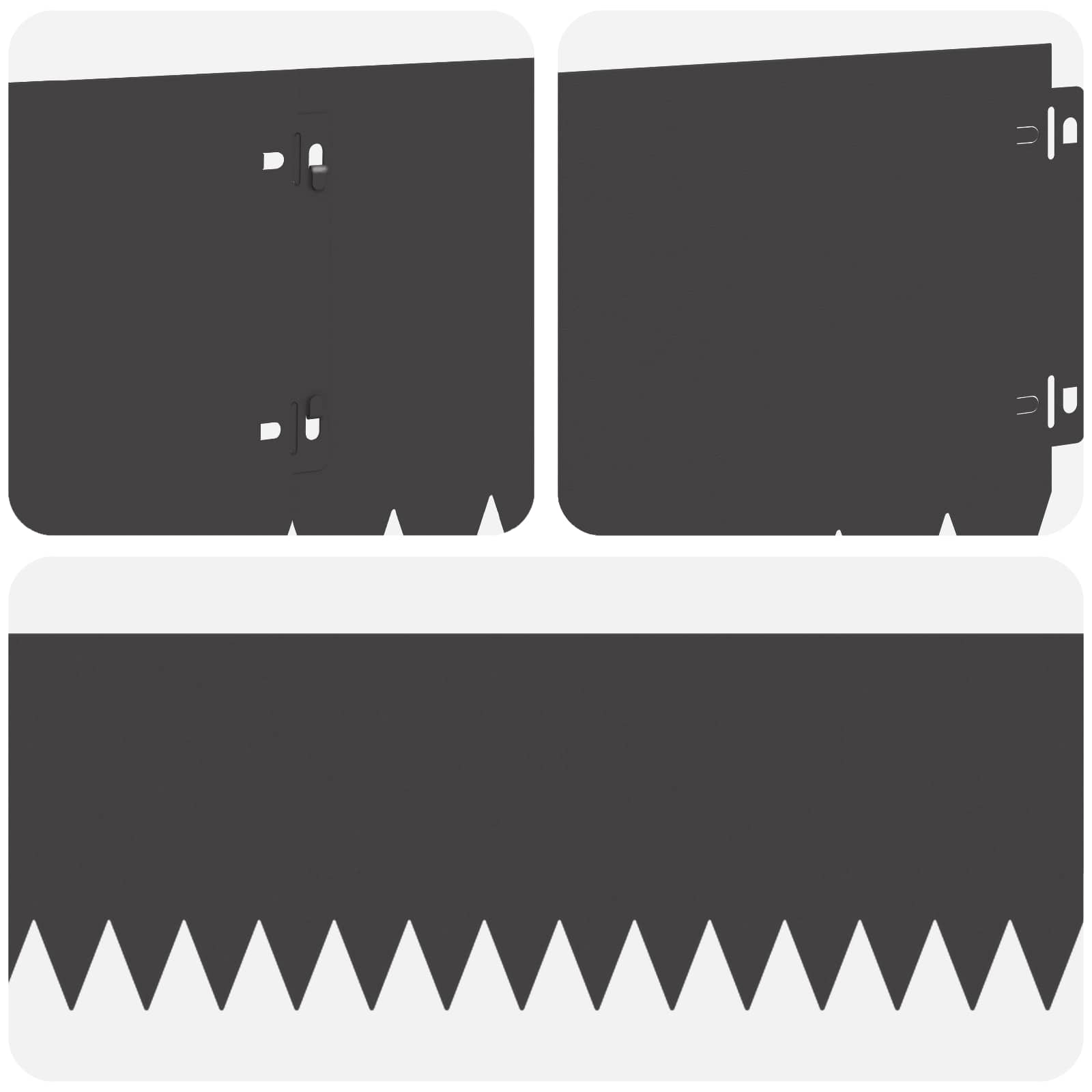 Nurmireunus 10 Pcs 103 X 20 Cm Teräs Musta