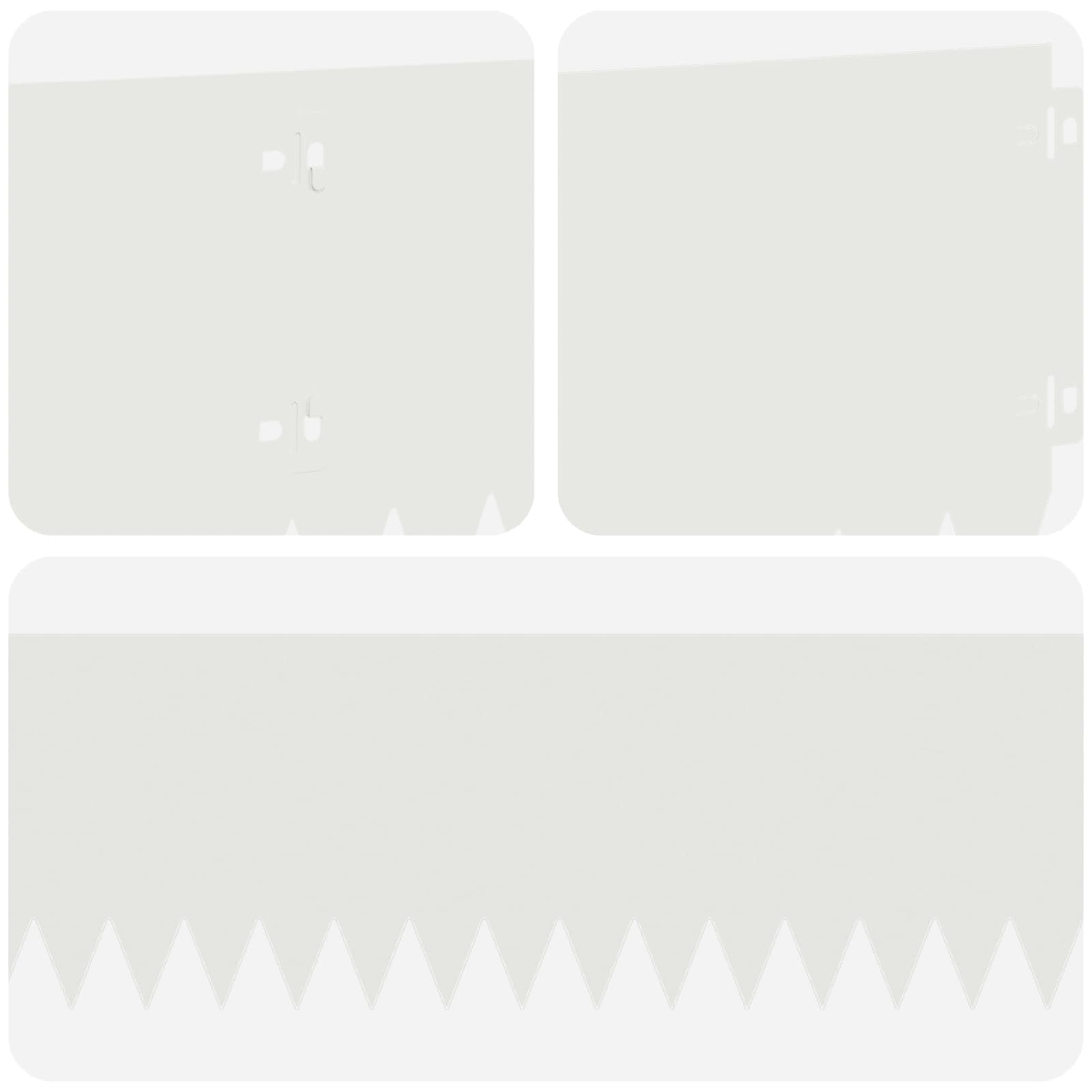 Nurmireunus 10 Pcs 103 X 20 Cm Teräs Valkoinen