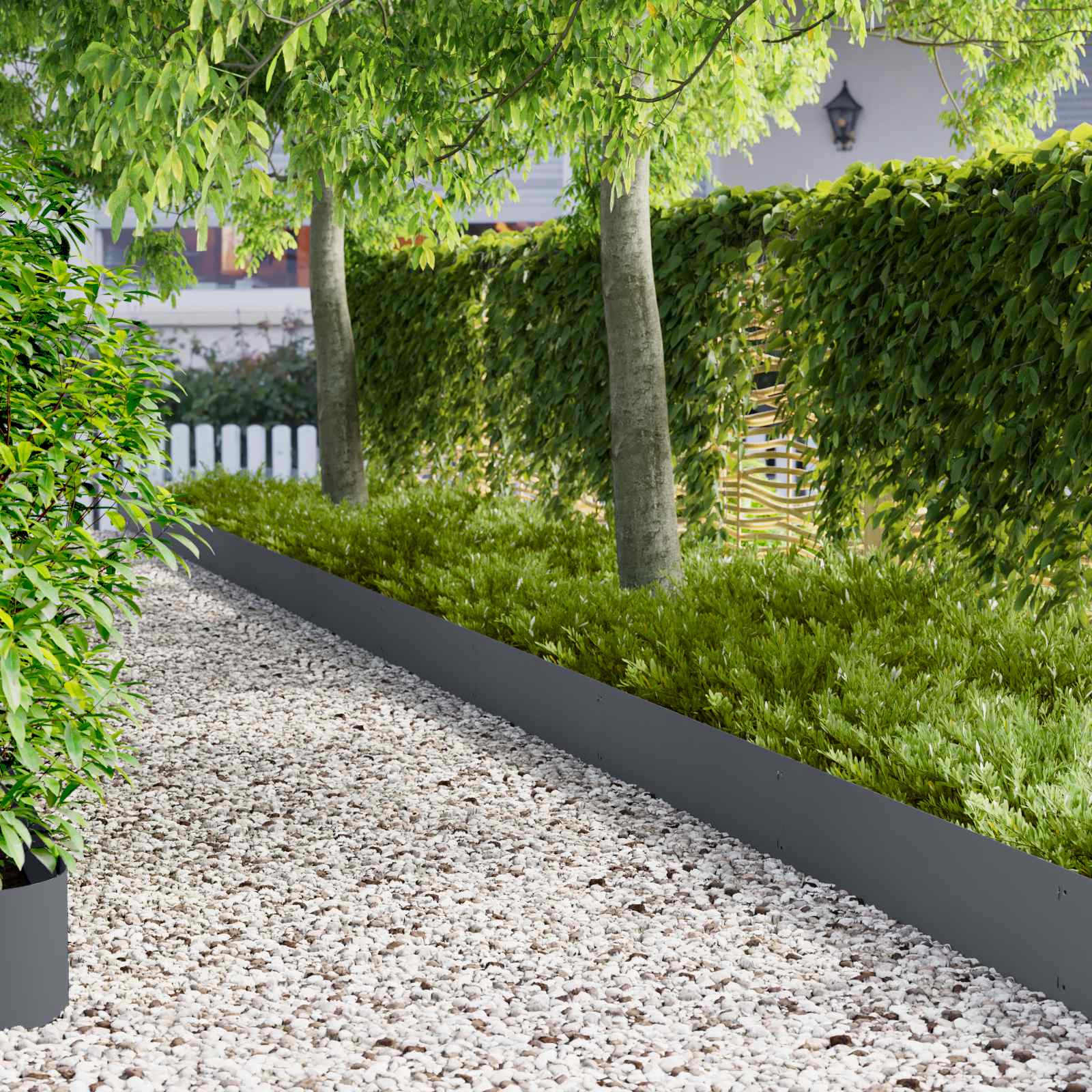 Nurmireunus 10 Pcs 103 X 25 Cm Teräs Antrasiitti