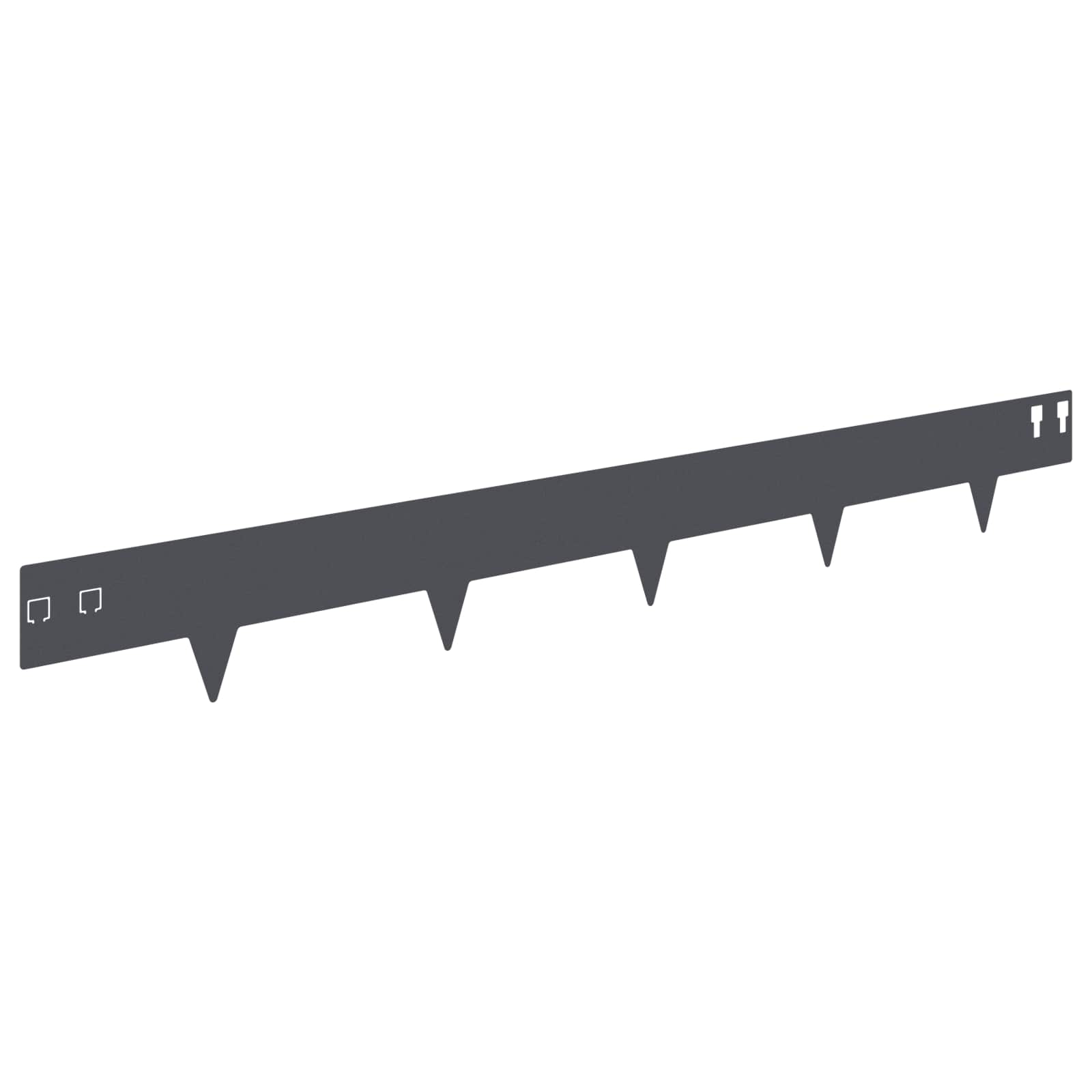 Nurmireunus 50 Pcs 100 X 12 Cm Teräs Antrasiitti