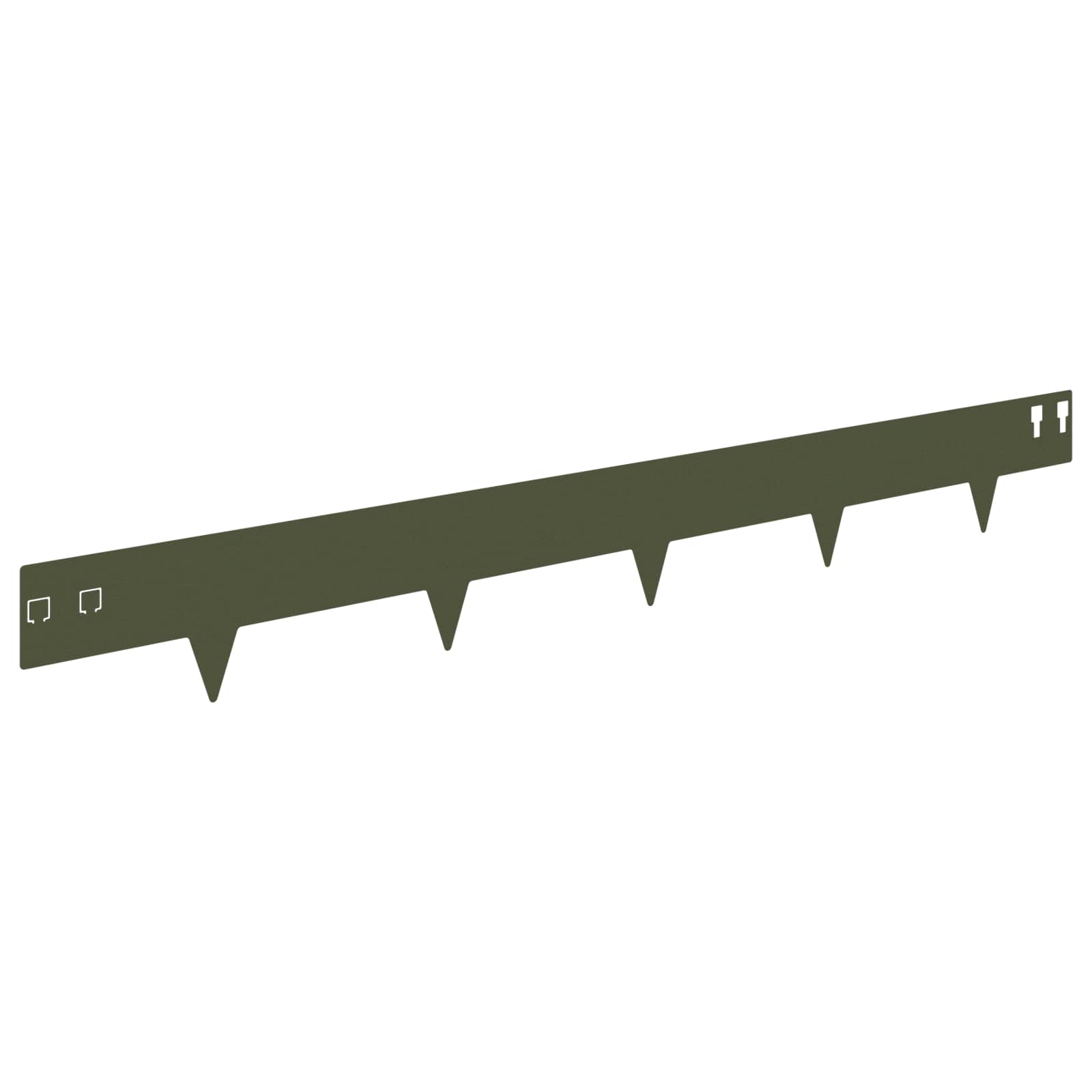 Nurmireunus 30 Pcs 100 X 12 Cm Teräs Oliivinvihreä