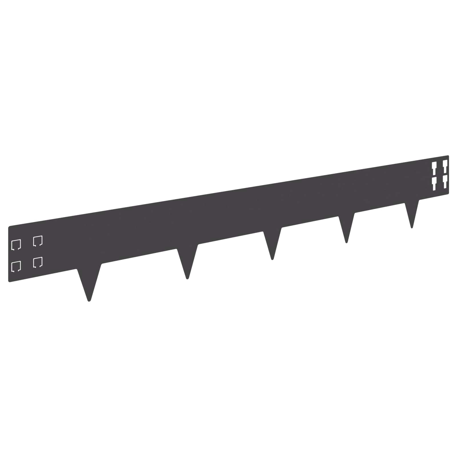 Nurmireunus 50 Pcs 100 X 15 Cm Teräs Musta