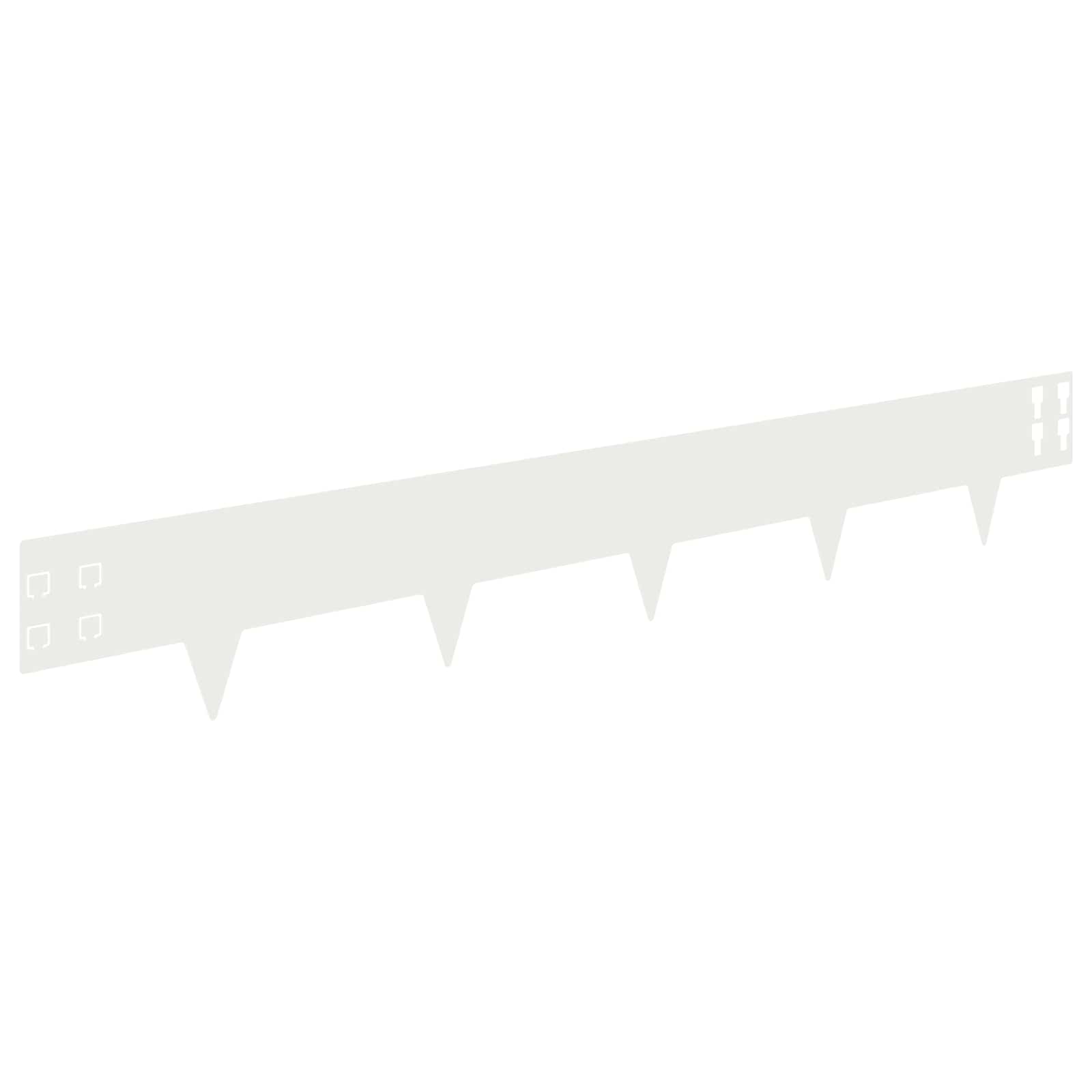 Nurmireunus 10 Pcs 100 X 15 Cm Teräs Valkoinen