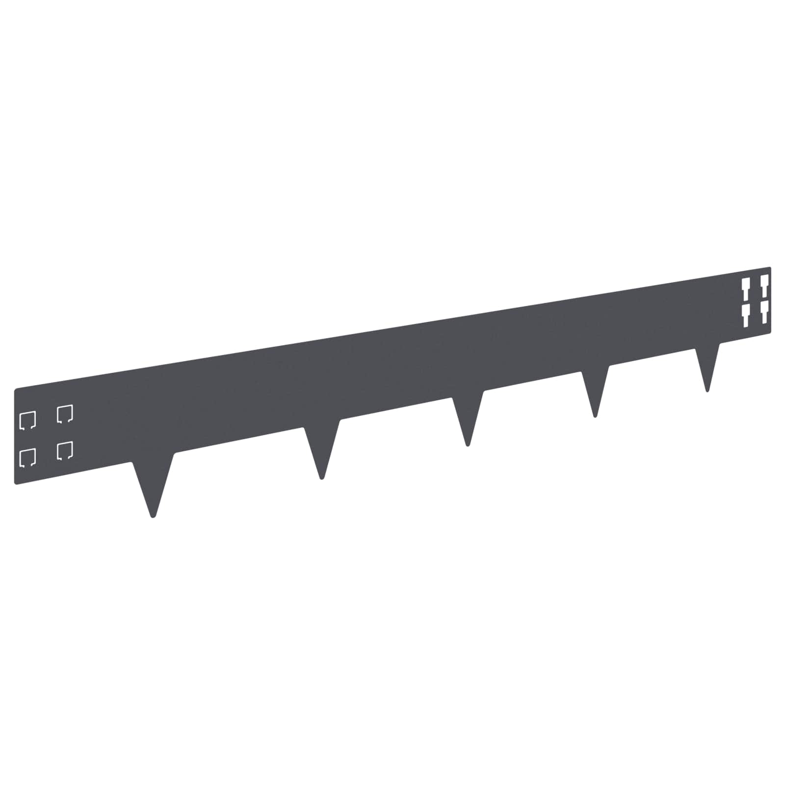 Nurmireunus 10 Pcs 100 X 15 Cm Teräs Antrasiitti
