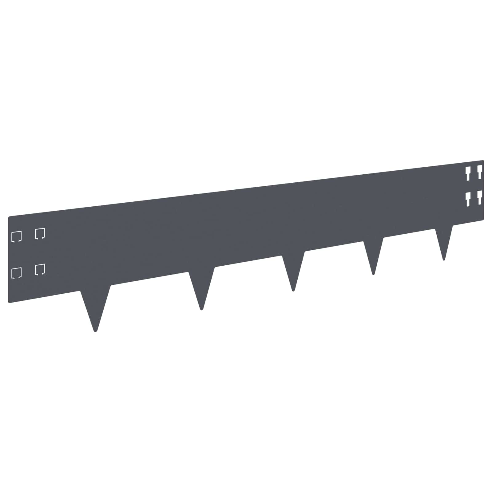 Nurmireunus 30 Pcs 100 X 20 Cm Teräs Antrasiitti