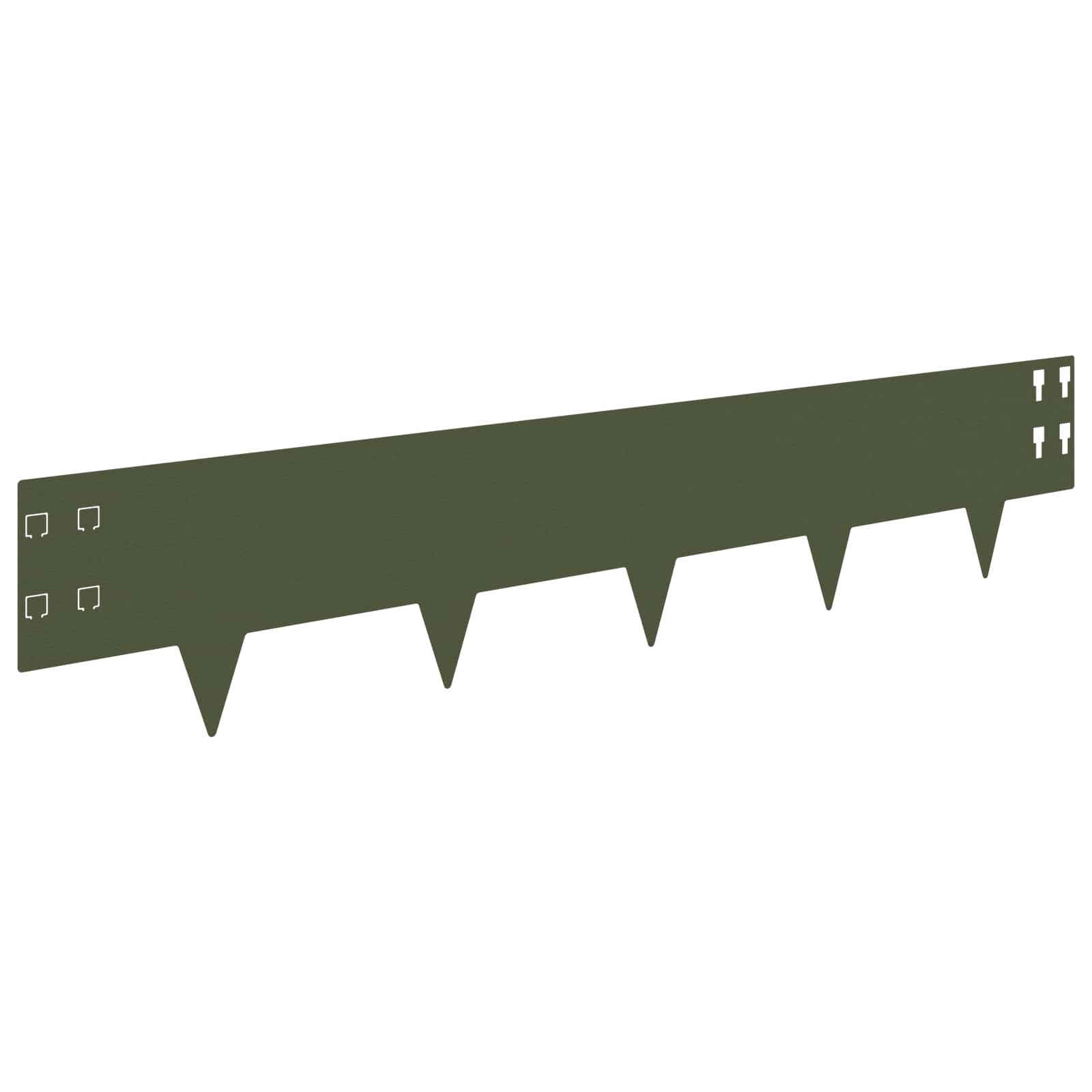 Nurmireunus 20 Pcs 100 X 20 Cm Teräs Oliivinvihreä